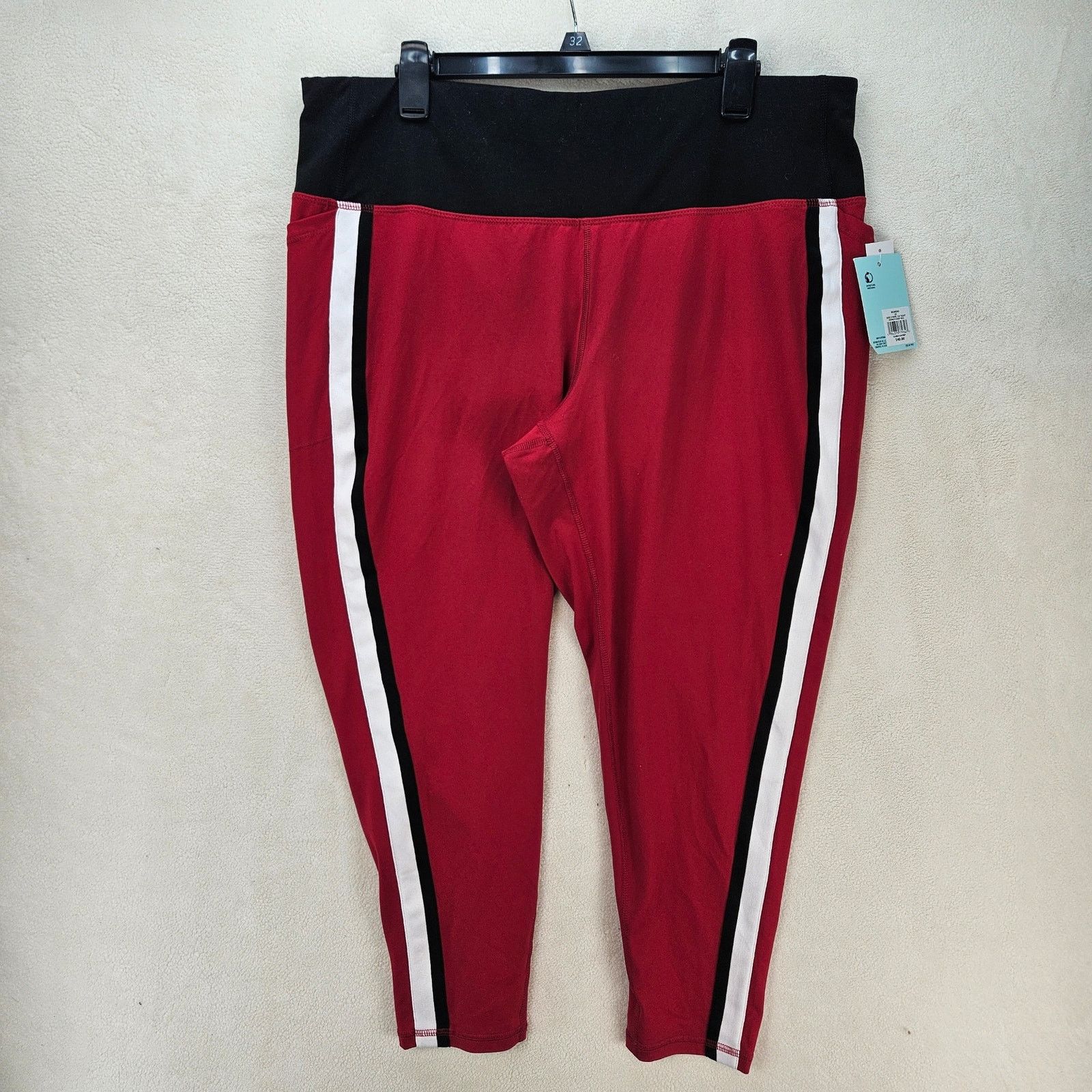 Other DSG WOMEN'S 2X SIDE STRIPE 7/8 TIGHT HONEY CRISP RED NWT Size 37" - 1 Thumbnail