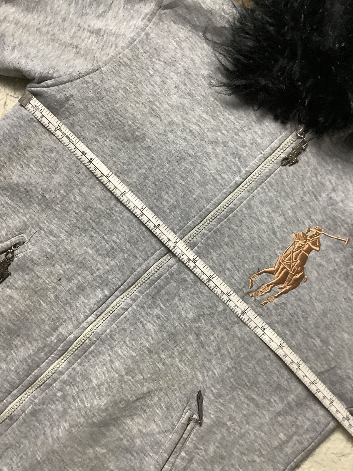 If Six Was Nine × Le Grande Bleu (L.G.B.) × Polo Ralph Lauren Polo Ralph Lauren Zipper Fur Faux If6w9 Hoodie Style Size US M / EU 48-50 / 2 - 12 Thumbnail