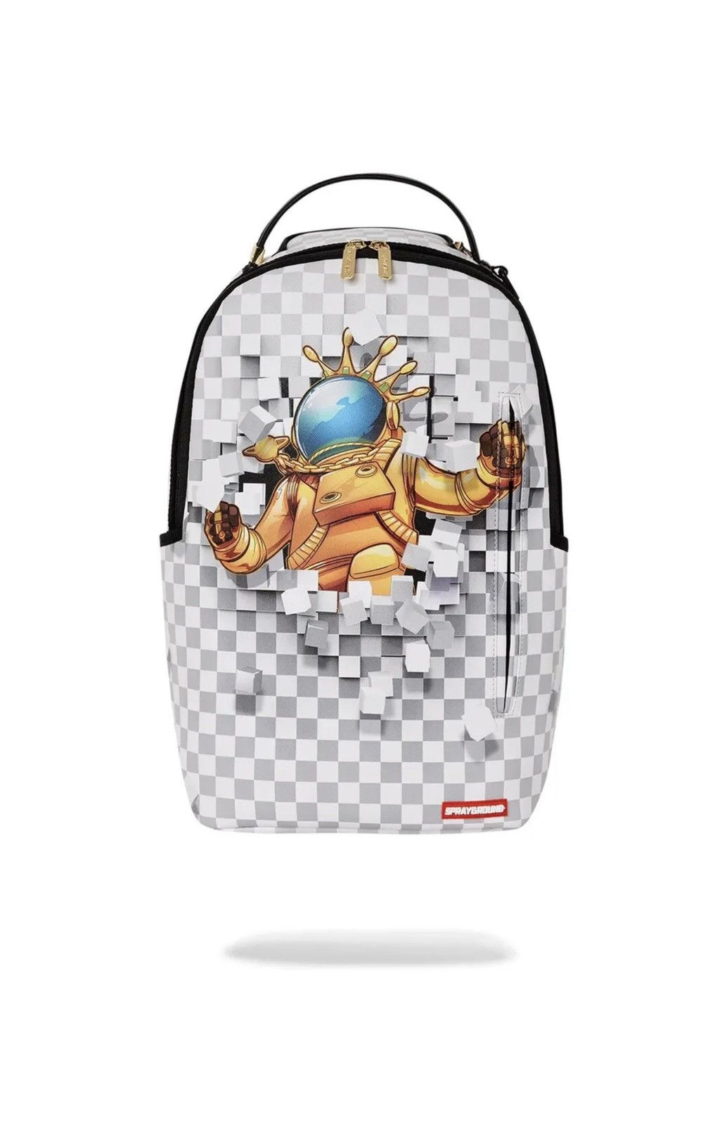 image of Sprayground Astromane Smashout Backpack Dlxv in Black/White, Men's