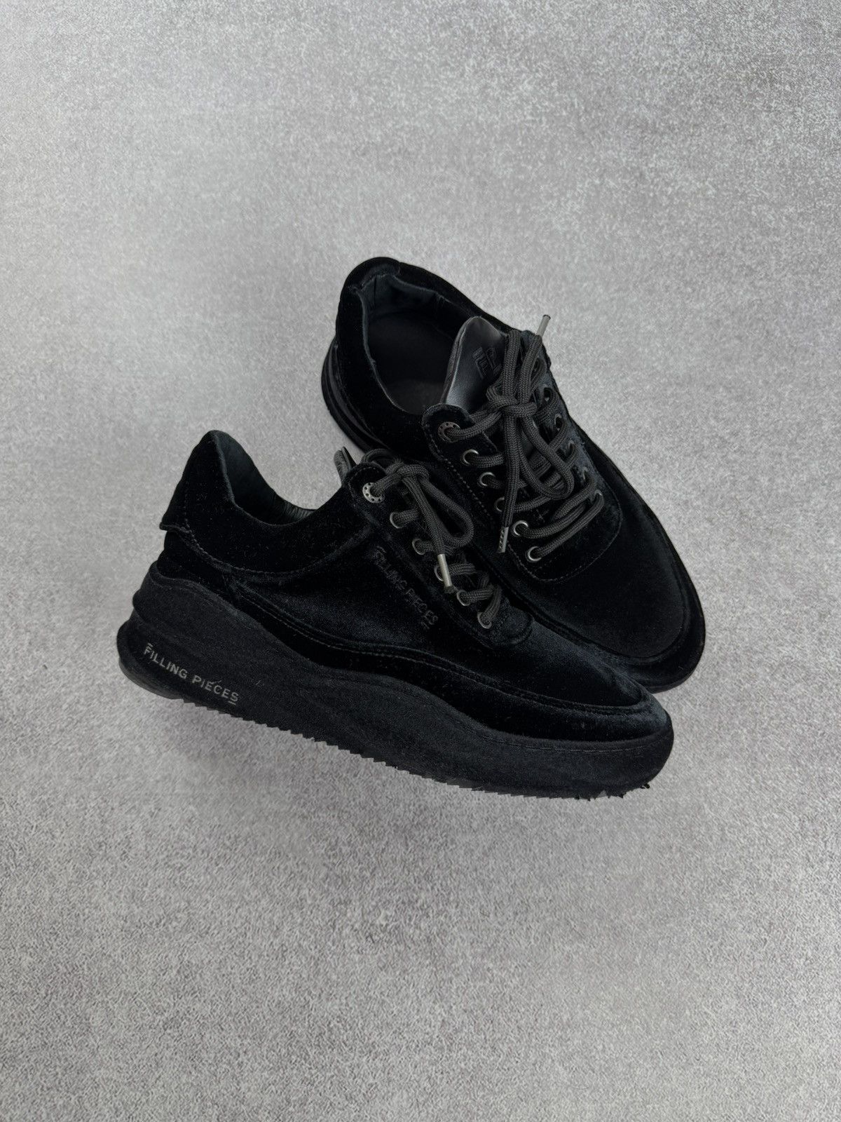 Filling Pieces Filling Pieces Low Eva Velvet Black Sneakers Size 38 Size US 8 / IT 38 - 6 Thumbnail