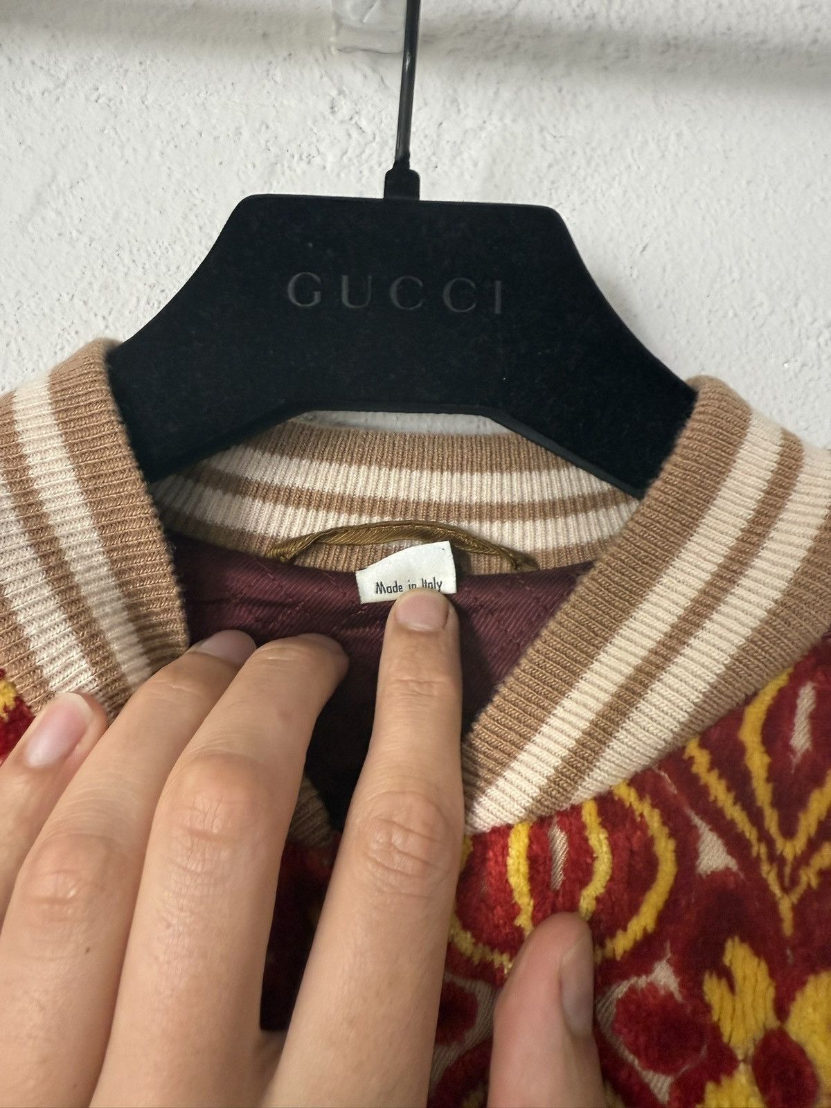 Gucci Gucci Garden Velvet Jacquard Bomber Jacket Size US S / EU 44-46 / 1 - 8 Thumbnail
