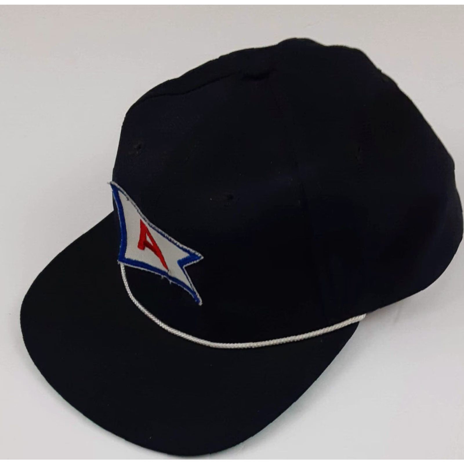 New Era VINTAGE New Era Pro Model Yachting Club Hat A-Flag USA Made Navy Snapback Mens Adjustable Cap Size ONE SIZE - 7 Thumbnail