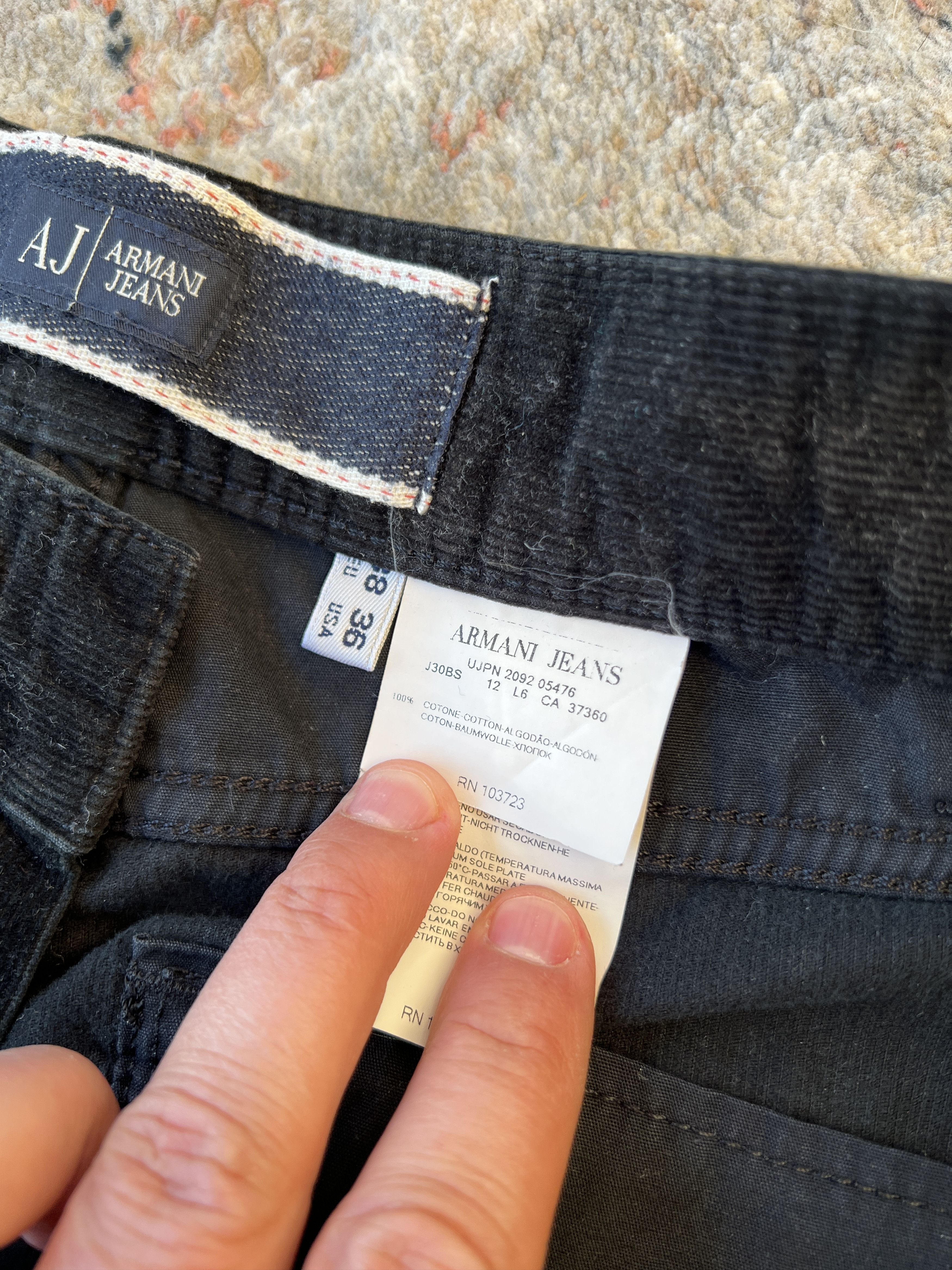 Armani Armani Jeans Vintage Velvet pants Size US 36 / EU 52 - 6 Thumbnail