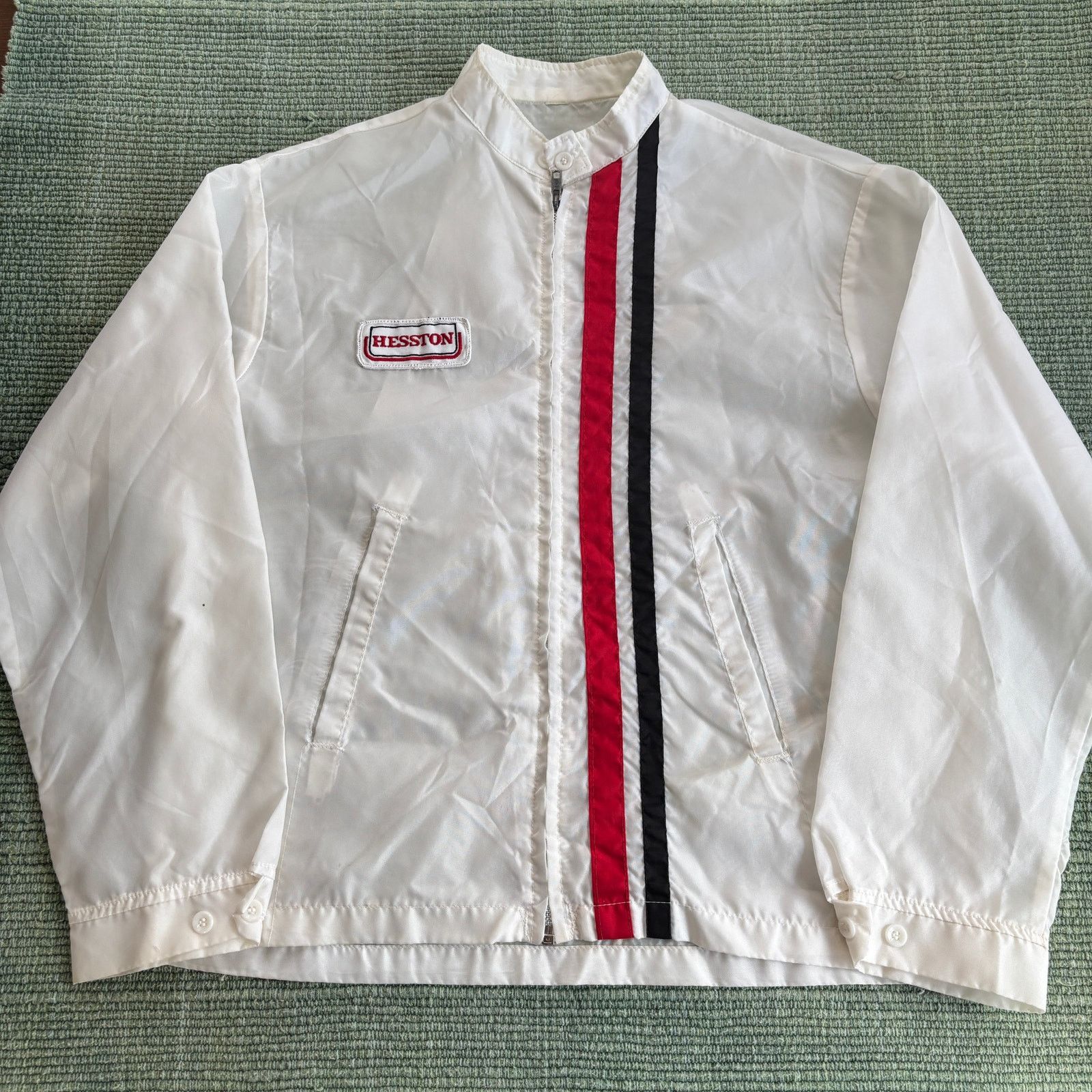 Vintage Vintage 60s Nylon Hesston Car Club Jacket Pride Zipper L Size US L / EU 52-54 / 3 - 1 Thumbnail