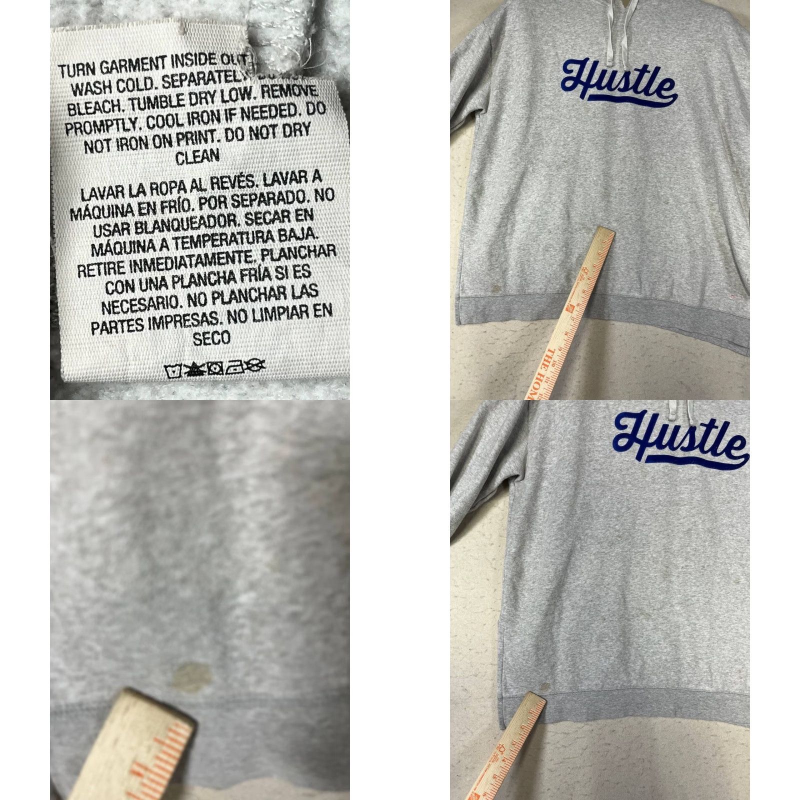 Everlast Everlast Hoodie Sweatshirt Pullover Men's Size Medium Gray Flaws Minor Stains Size US M / EU 48-50 / 2 - 9 Thumbnail