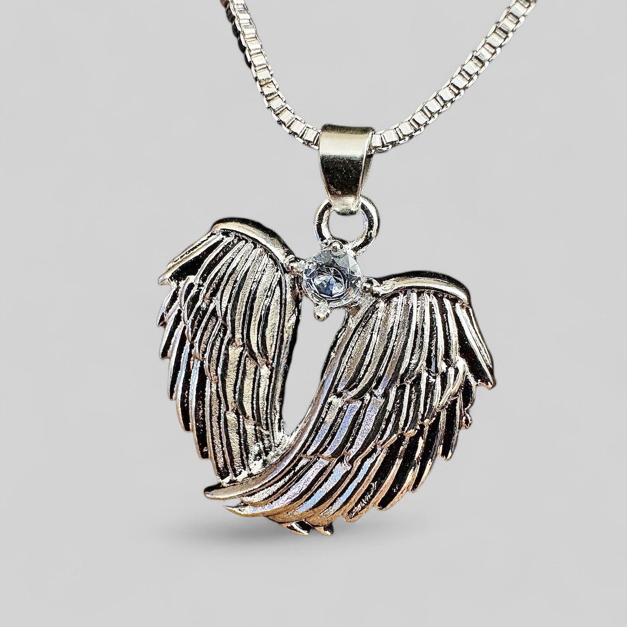 Other 925 Sterling Silver Angel Cubic Zirconia 18” Necklace Size ONE SIZE - 2 Thumbnail