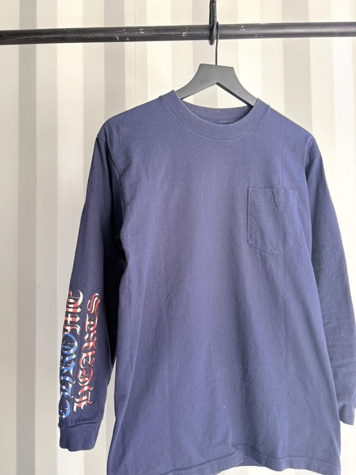 Chrome Hearts Vintage Chrome Hearts USA Flag Logo Long Sleeve Size US M / EU 48-50 / 2 - 2 Thumbnail
