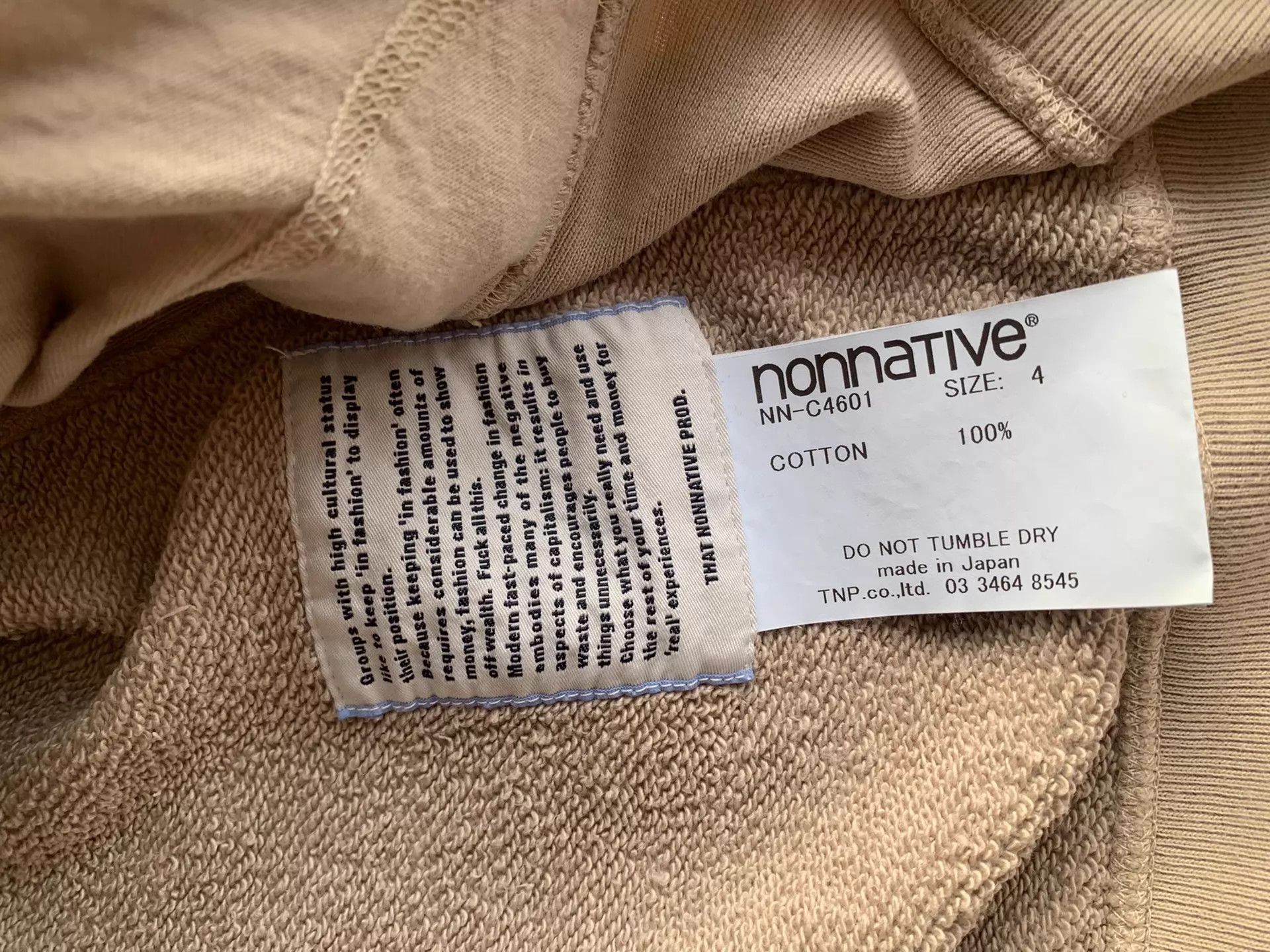 Nonnative NONNATIVE DWELLER Crew Pullover Hvy Cotton 25ss Size US XL / EU 56 / 4 - 5 Thumbnail
