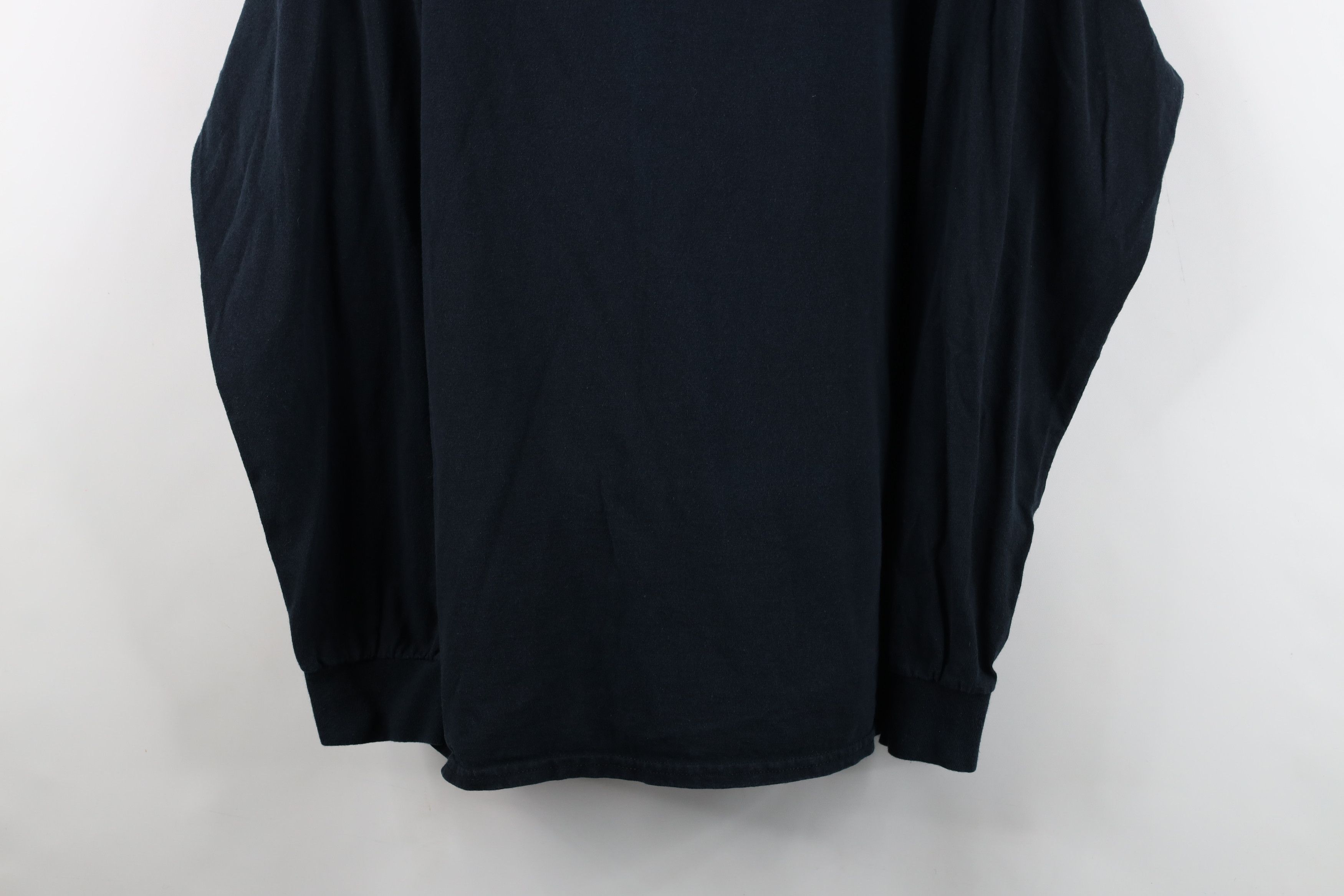 Vintage Vintage 90s Streetwear Cotton Long Sleeve T-Shirt Black Size US XL / EU 56 / 4 - 3 Thumbnail