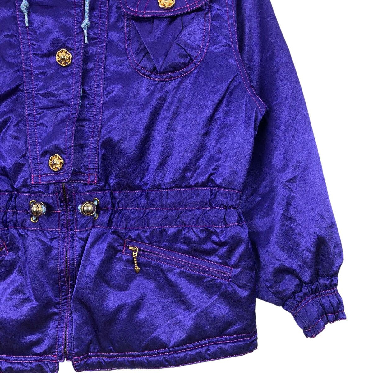 Ellesse Vintage ELLESSE ITALY Perugia Italia Floral Ski Jacket Winte Size M / US 6-8 / IT 42-44 - 5 Thumbnail