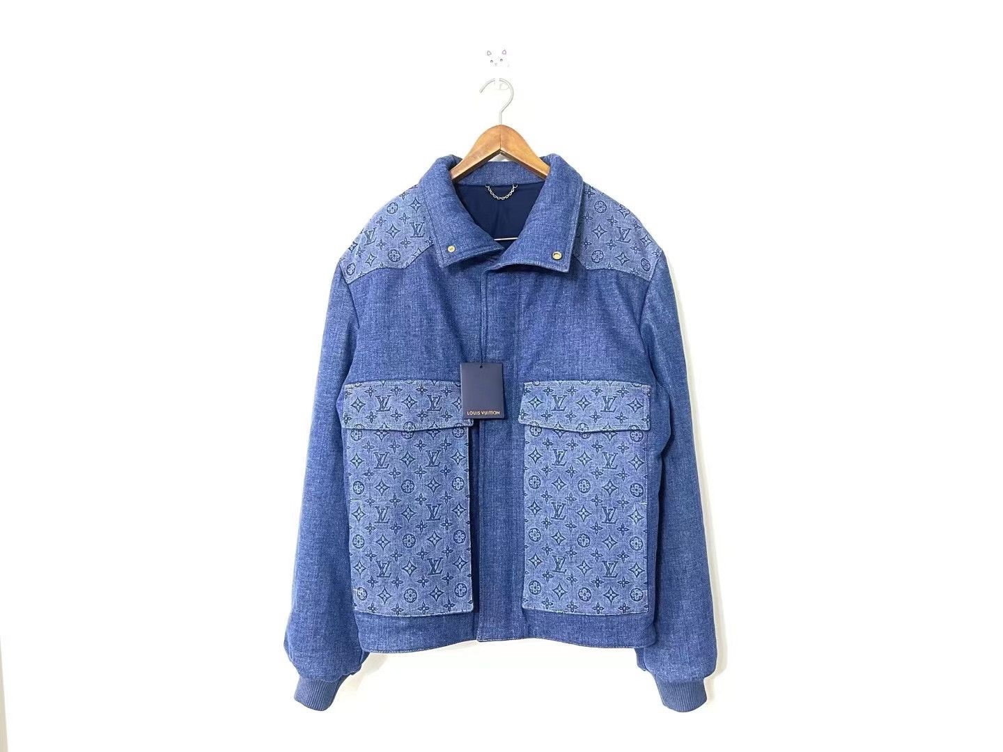 Louis Vuitton Louis Vuitton Monogram Denim Padded Jacket Size US L / EU 52-54 / 3 - 1 Thumbnail