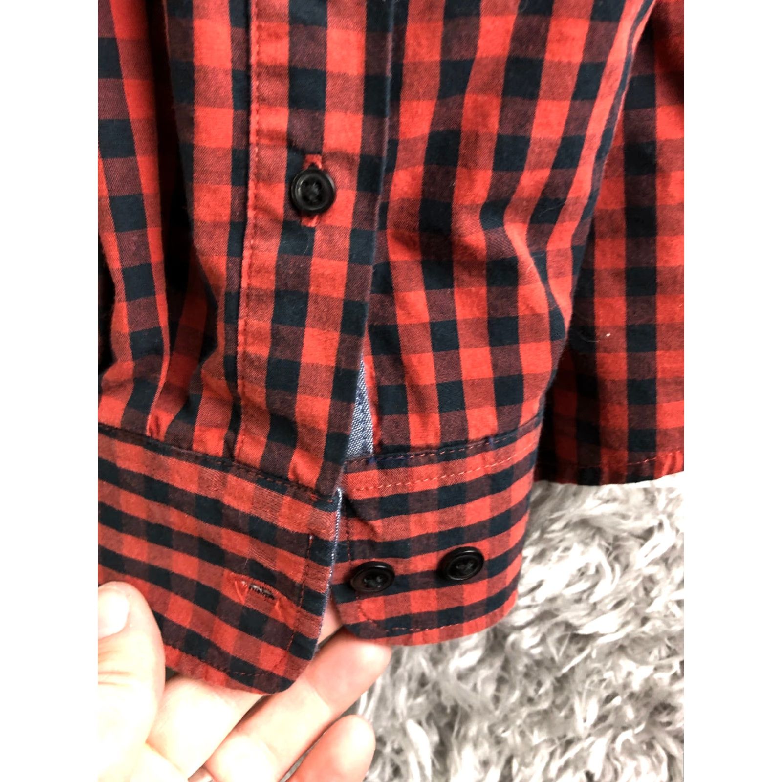 Vintage A&I Modern Fit Shirt XL Men Red Stripe Long Sleeve Button-Down Collar Shirt Size US XL / EU 56 / 4 - 3 Thumbnail