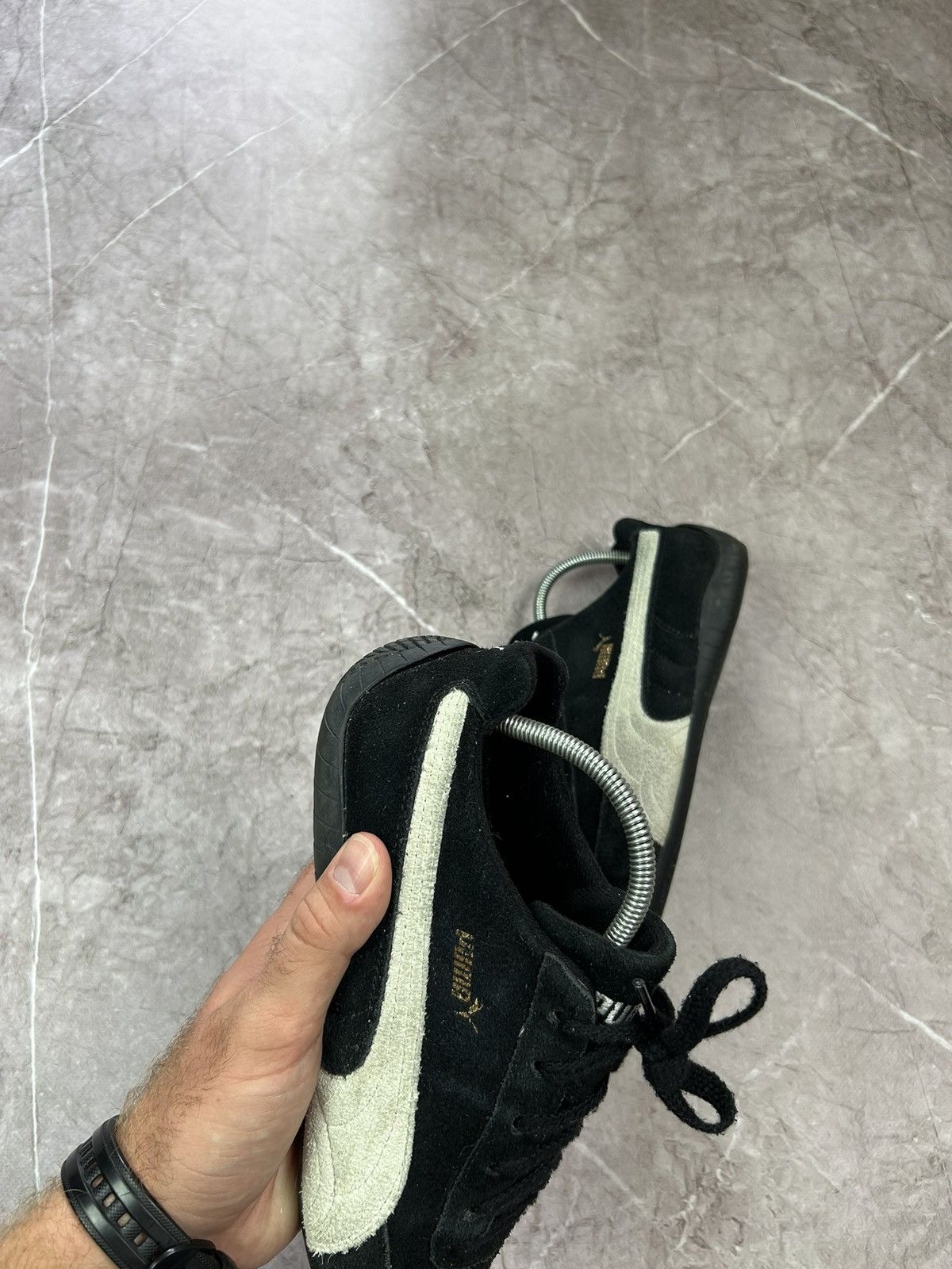 Puma × Vintage Vintage Puma Speed Cat Black Suede Sneakers Size US 5.5 / EU 38 - 3 Thumbnail