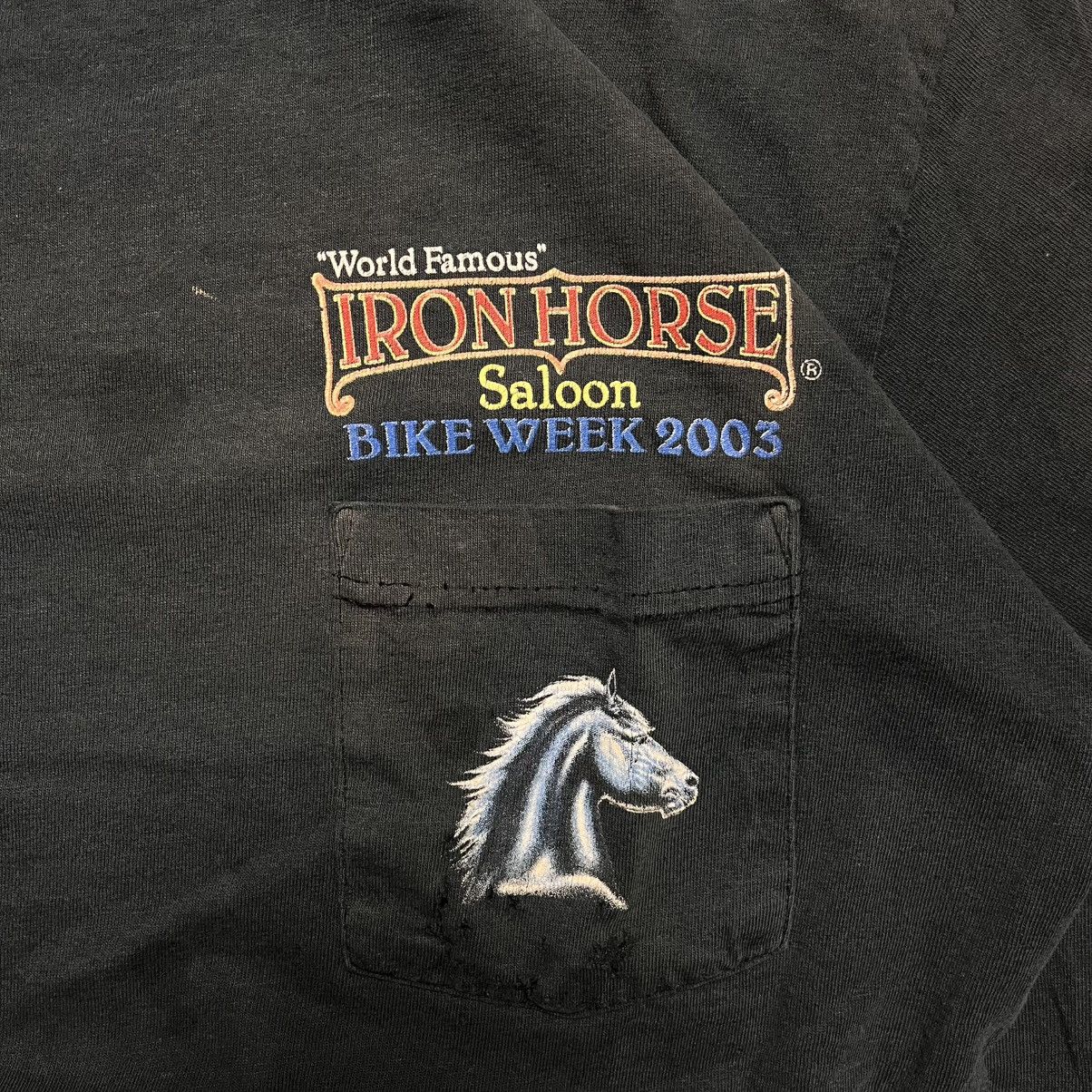 Vintage Vintage Distressed Biker Tee Size US L / EU 52-54 / 3 - 3 Thumbnail
