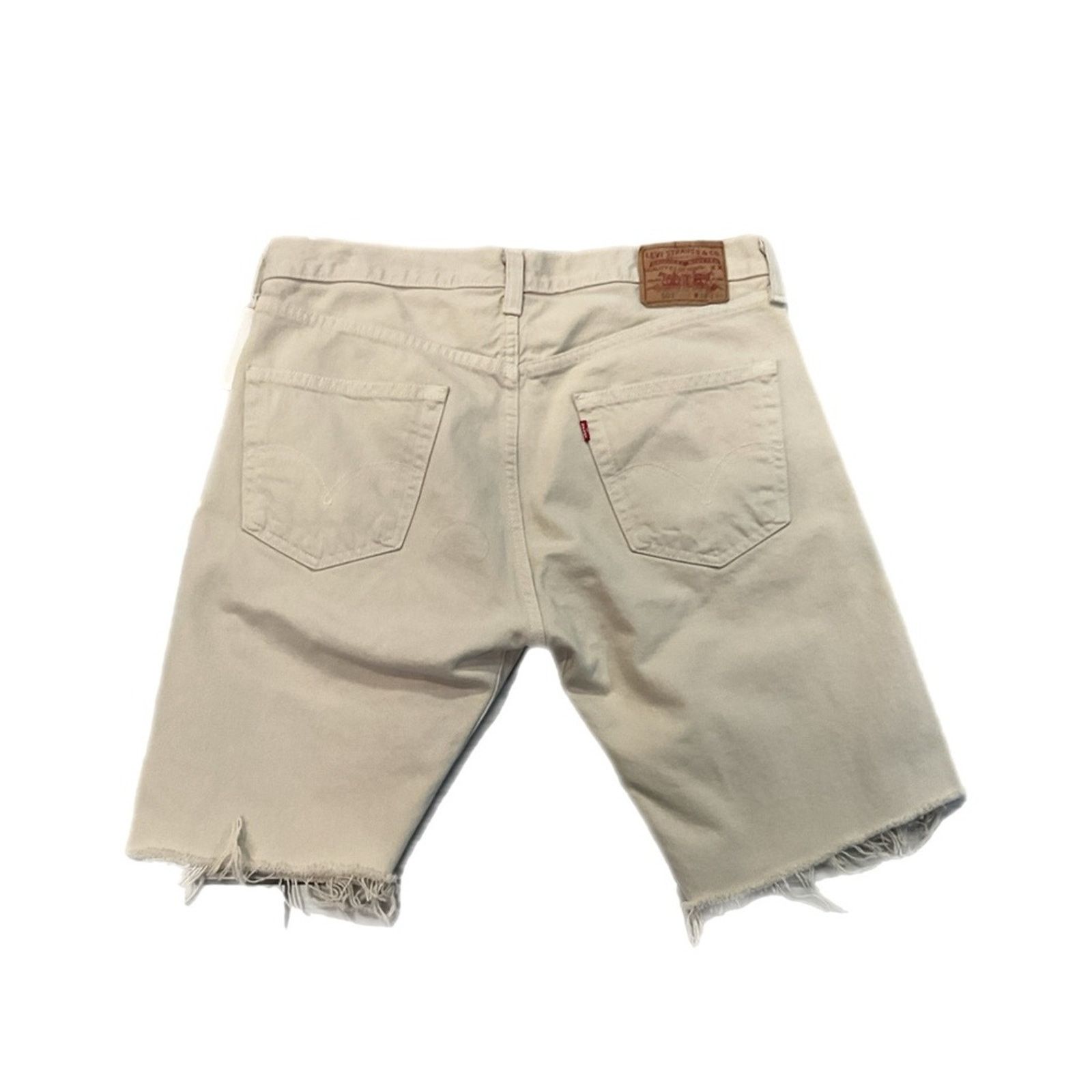 Levi's Levi’s 501 white denim cut-off shorts Size US 34 / EU 50 - 2 Thumbnail