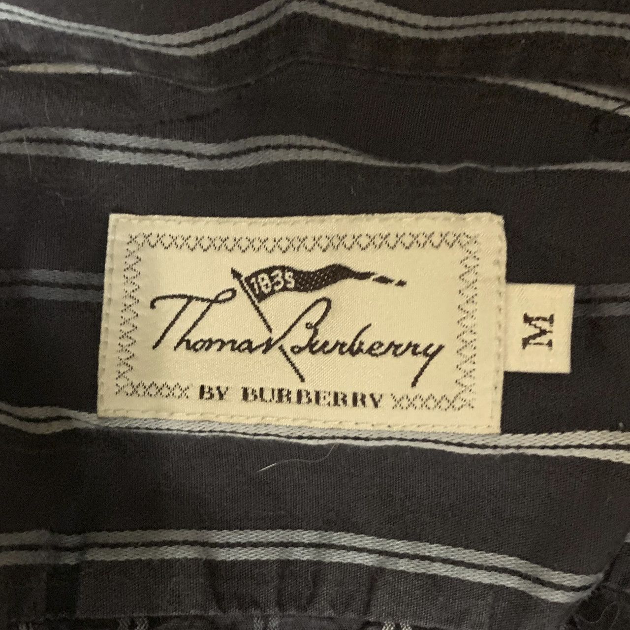 Burberry × Vintage Thomas Burberry striped shirt SS02 vtg Size US M / EU 48-50 / 2 - 4 Thumbnail