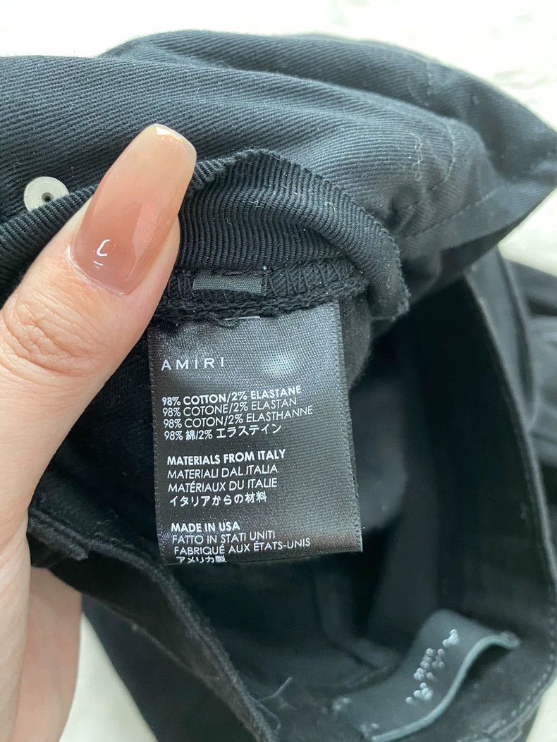 Amiri Amiri Black Destroyed Jean Size US 30 / EU 46 - 4 Thumbnail
