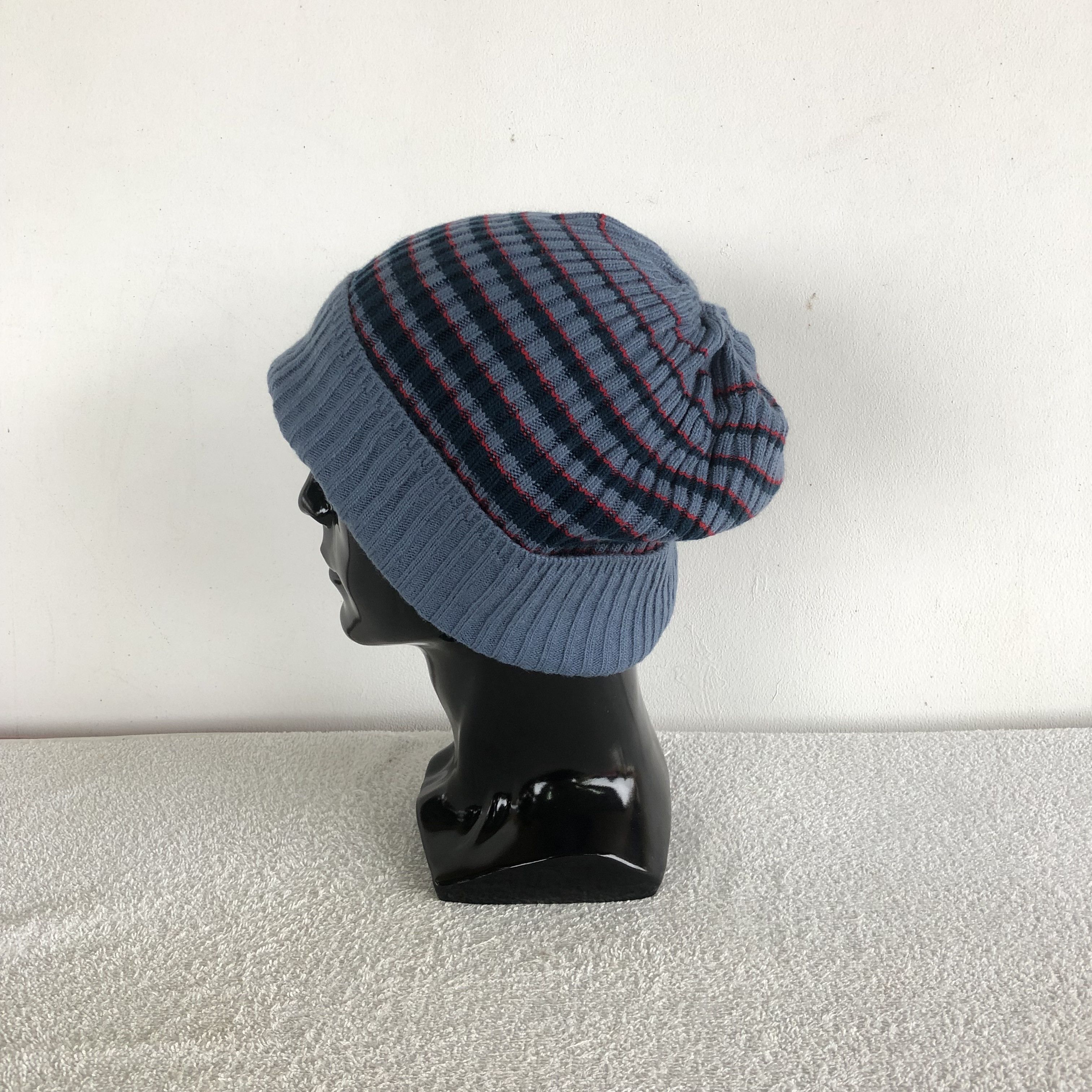 Japanese Brand Vintage 90s NONATIVE Striped Beanie Snow Caps Hats Size ONE SIZE - 4 Thumbnail
