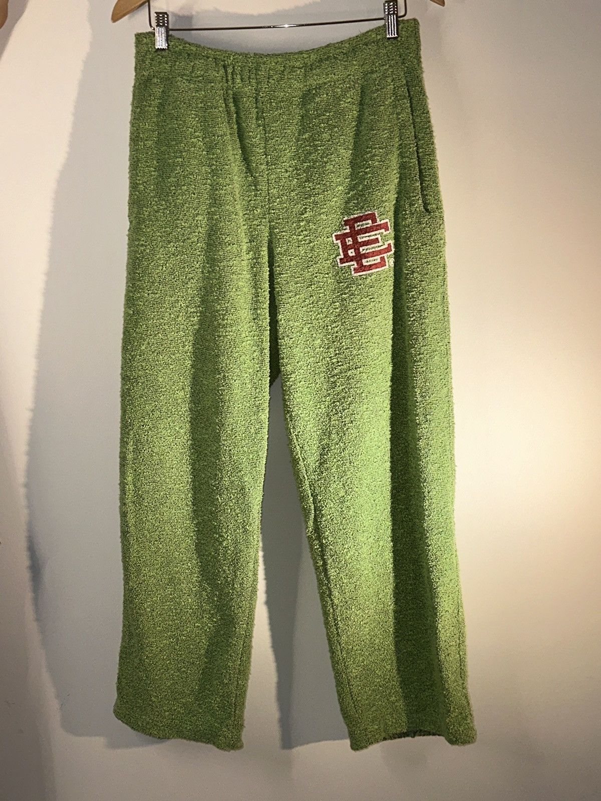 image of Eric Emanuel Green Mint W Mauve Boucle Sweatpants Xl, Men's (Size 34)