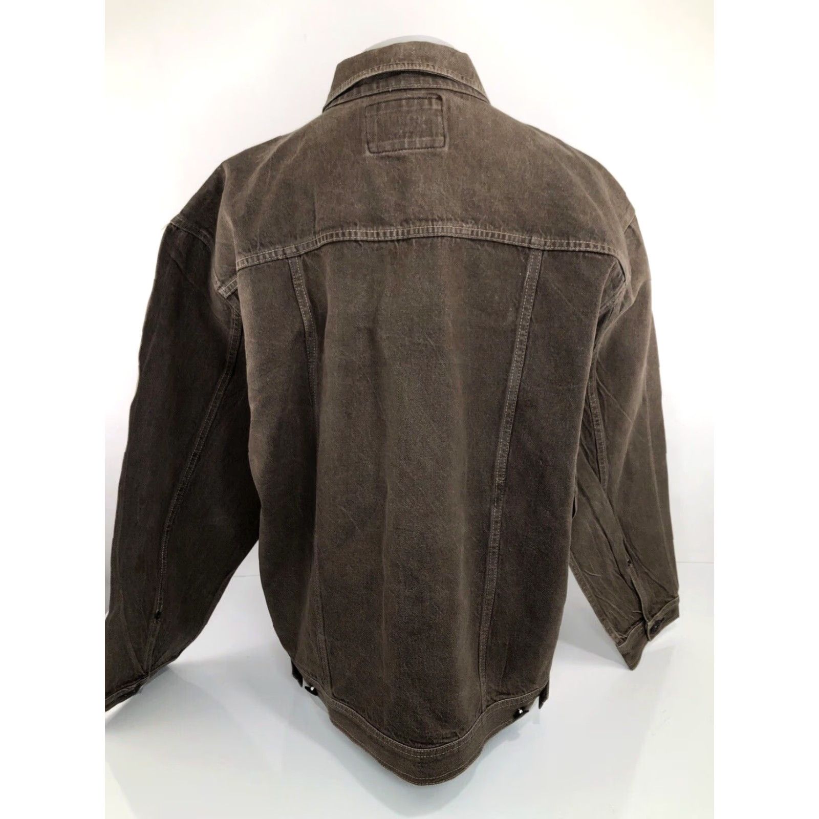 Denime MARITHE FRANCOIS GIRBAUD Denim Trucker Jacket Embroidered Vintage Mens 3XL Brown XXS-XXL Size US XXL / EU 58 / 5 - 7 Thumbnail