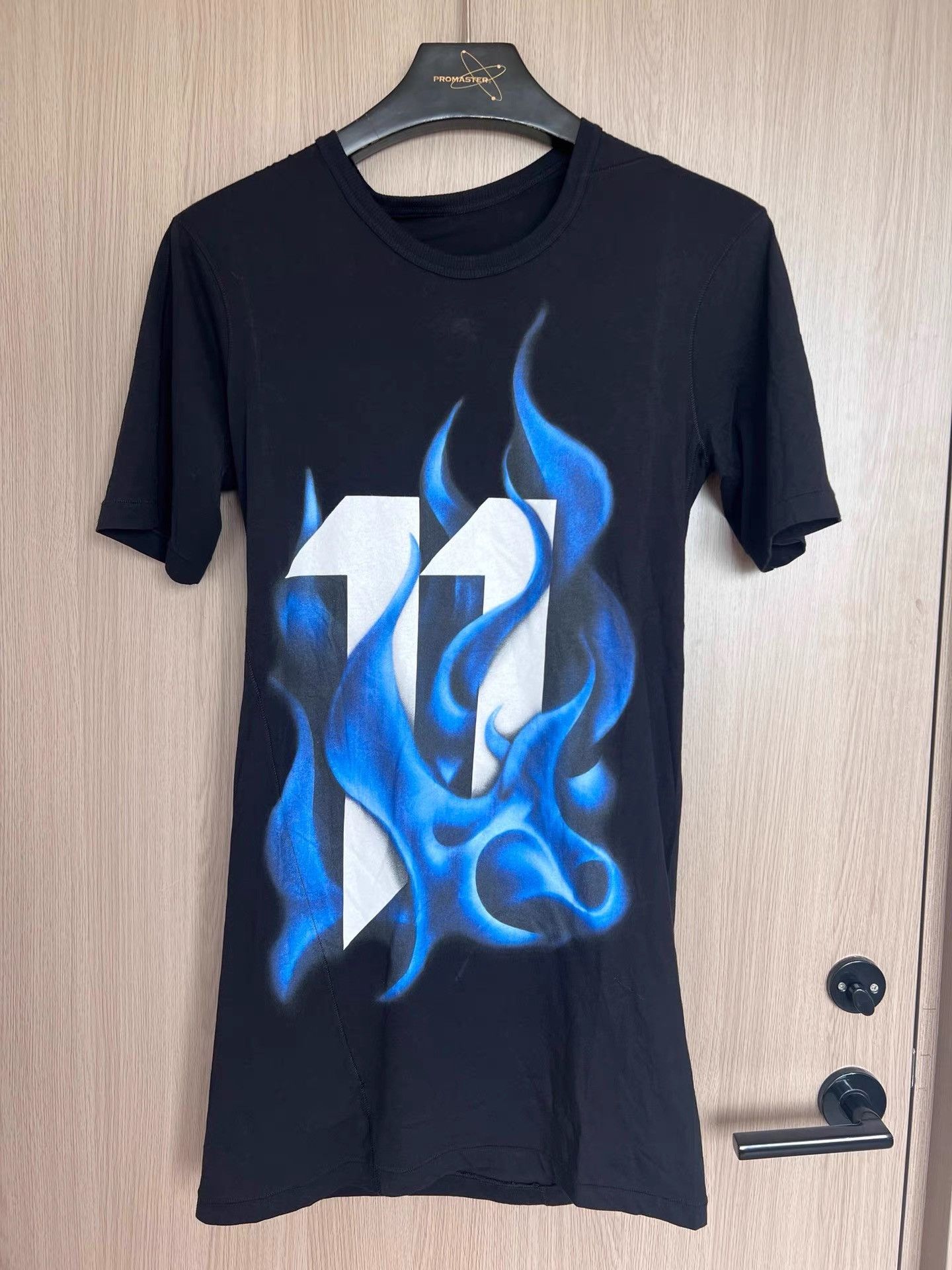 11 By Boris Bidjan Saberi 11by BBS Flame Print T-Shirt K35 Size US XXS / EU 40 - 1 Thumbnail