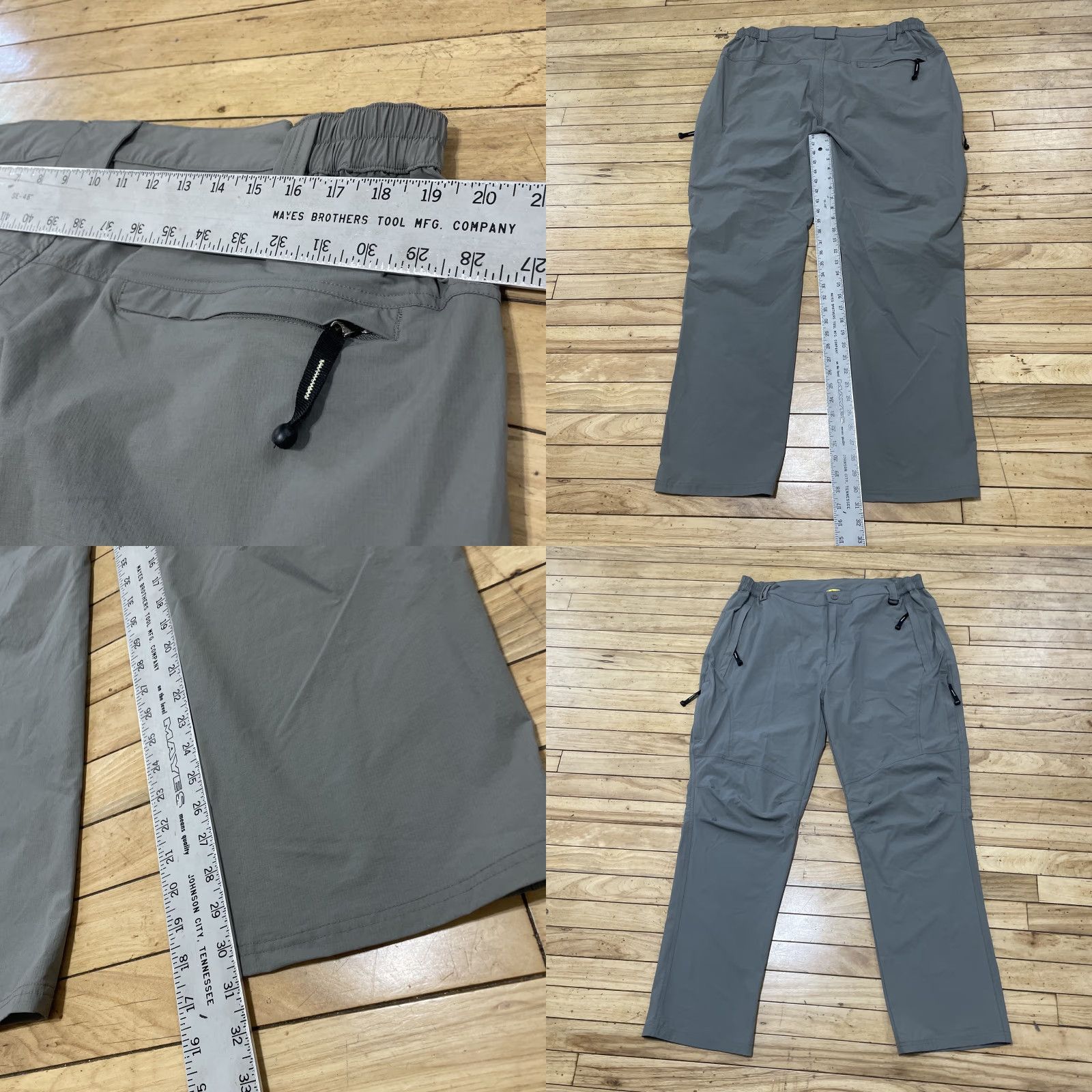Vintage OutdoorSports Cargo Pants Men 2XL Hiking Straight Taper Pants Gray Athleisure Outdoor 2XL Mens Size US 39 - 8 Thumbnail