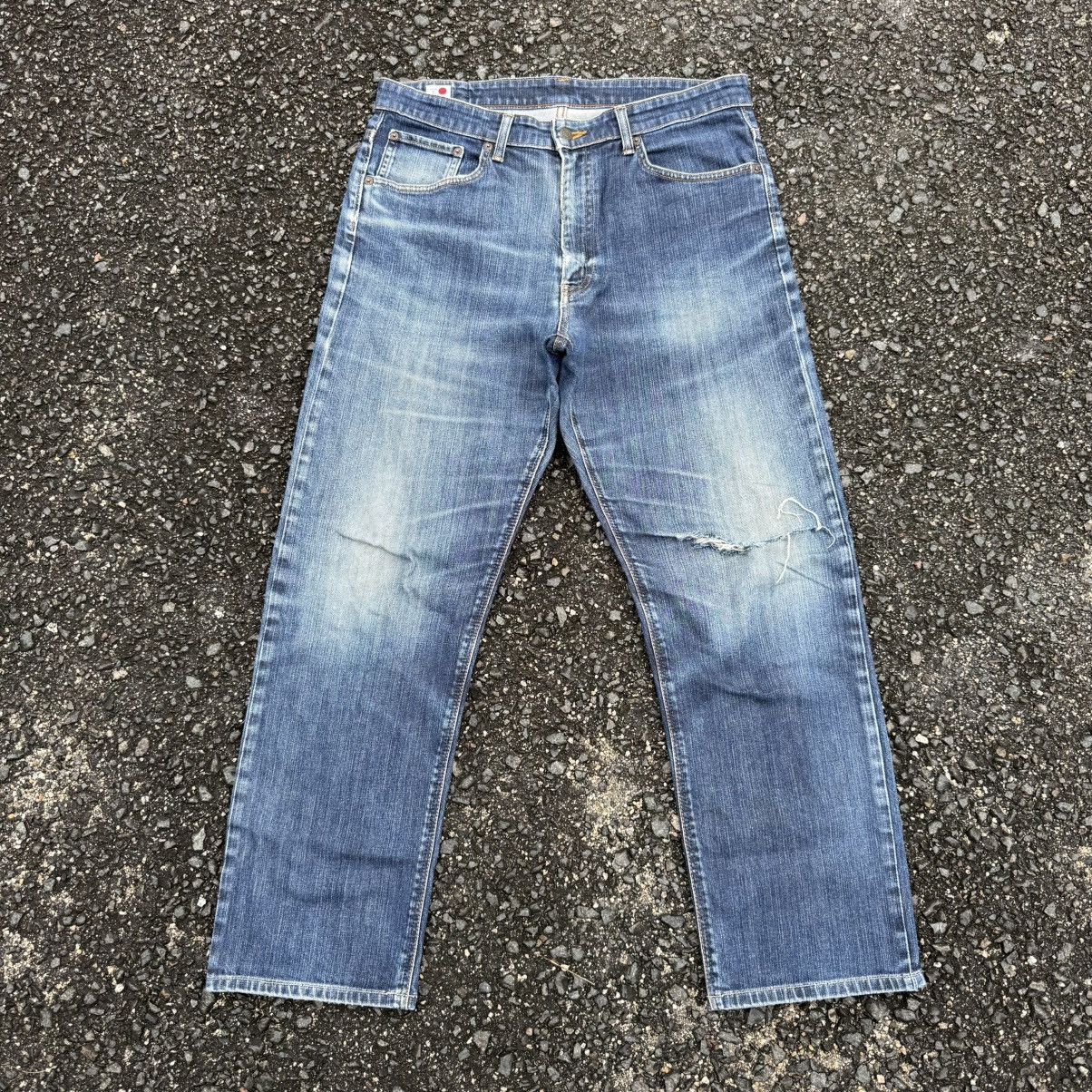 W36 Vintage edwin denim faded rippep jean pants