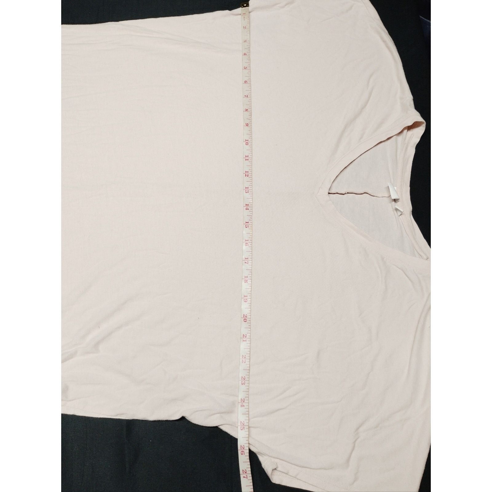 BP. bp Pale Blush V-Neck Short Sleeve Tee Size M / US 6-8 / IT 42-44 - 3 Thumbnail