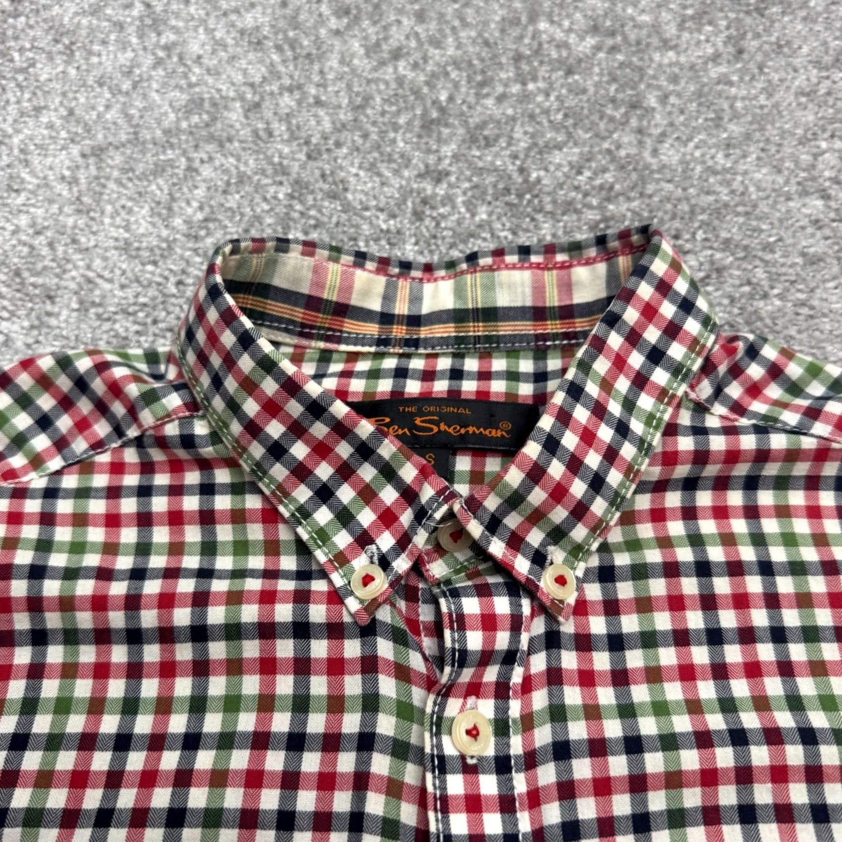 Ben Sherman Ben Sherman Button-Up Shirt Mens Small Multicolor Plaid Cotton Gingham Casual Classic Preppy Size US S / EU 44-46 / 1 - 3 Thumbnail