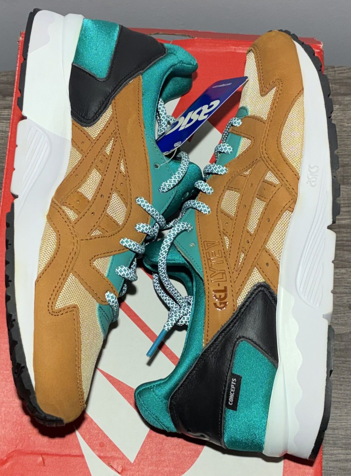 Asics Size 9.5 - ASICS Gel-Lyte V Concepts Mix & Match Teal Size US 9.5 / EU 42-43 - 1 Thumbnail