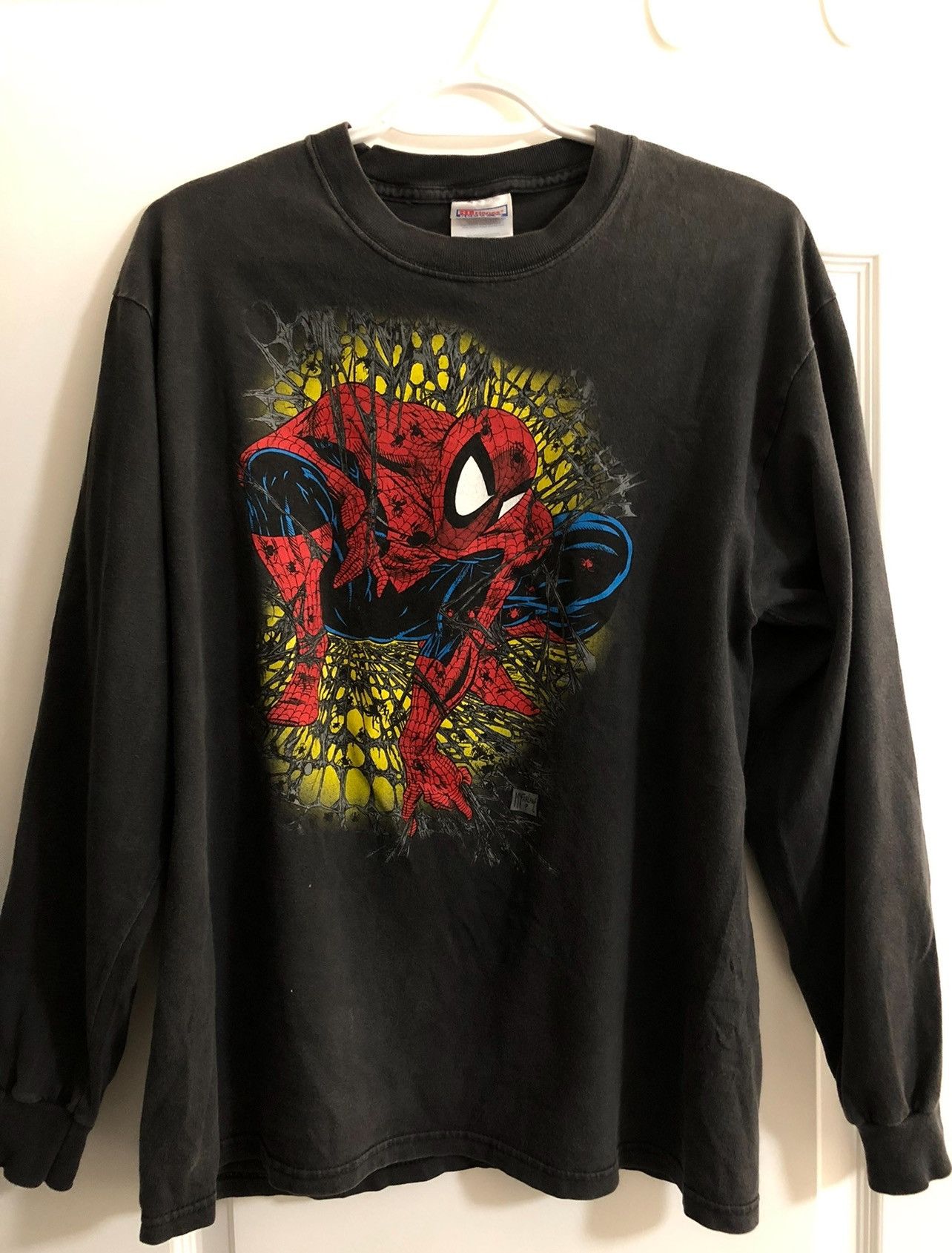 Hanes × Marvel Comics × Vintage Vintage Spiderman Longsleeve Size US M / EU 48-50 / 2 - 1 Thumbnail