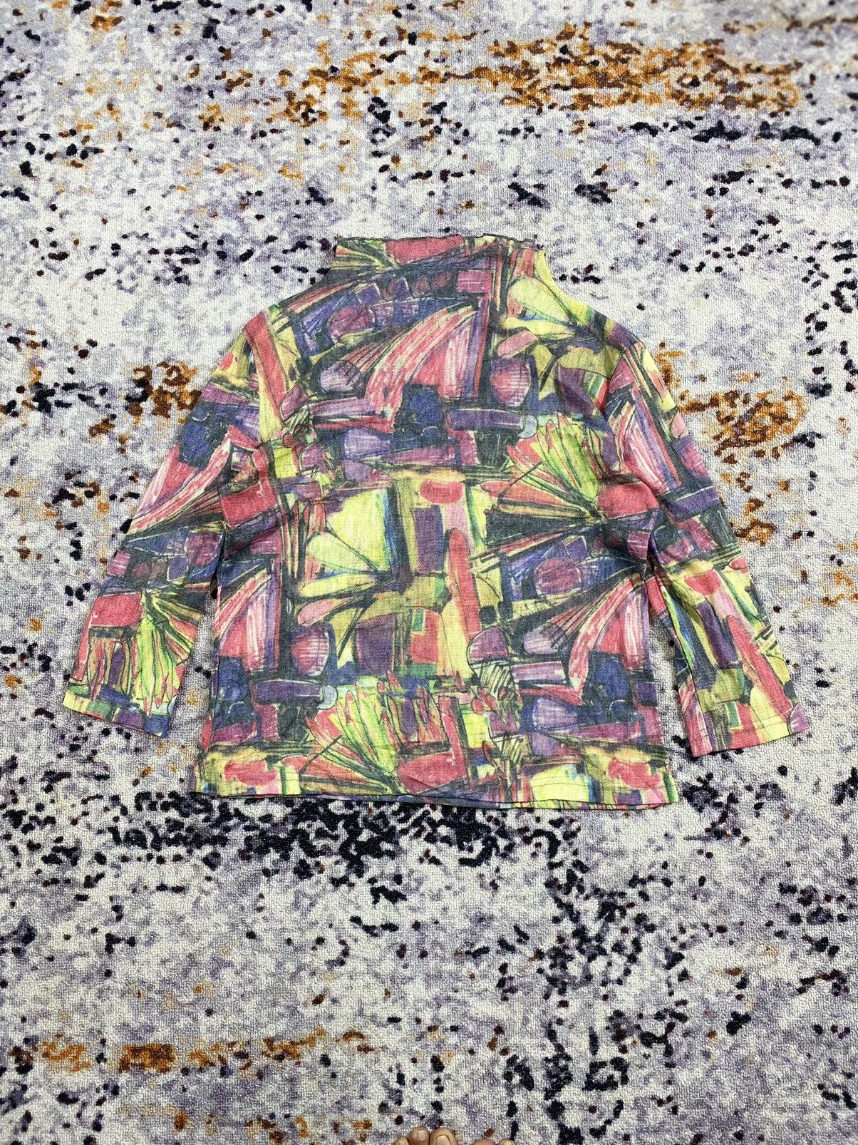 Beauty Beast × If Six Was Nine × Japanese Brand Rare Mire-ru Mesh Art Longsleeve ghoticpunk style Size M / US 6-8 / IT 42-44 - 3 Thumbnail