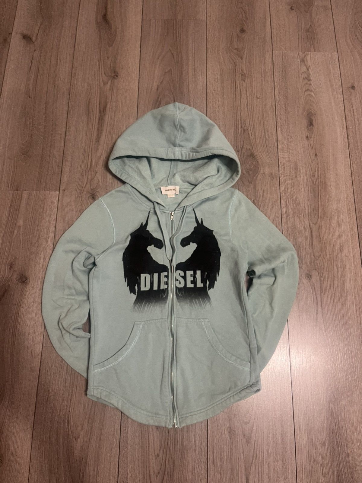 Diesel × Vintage Diesel vintage big logo Y2K track jacket Size XS / US 0-2 / IT 36-38 - 1 Thumbnail