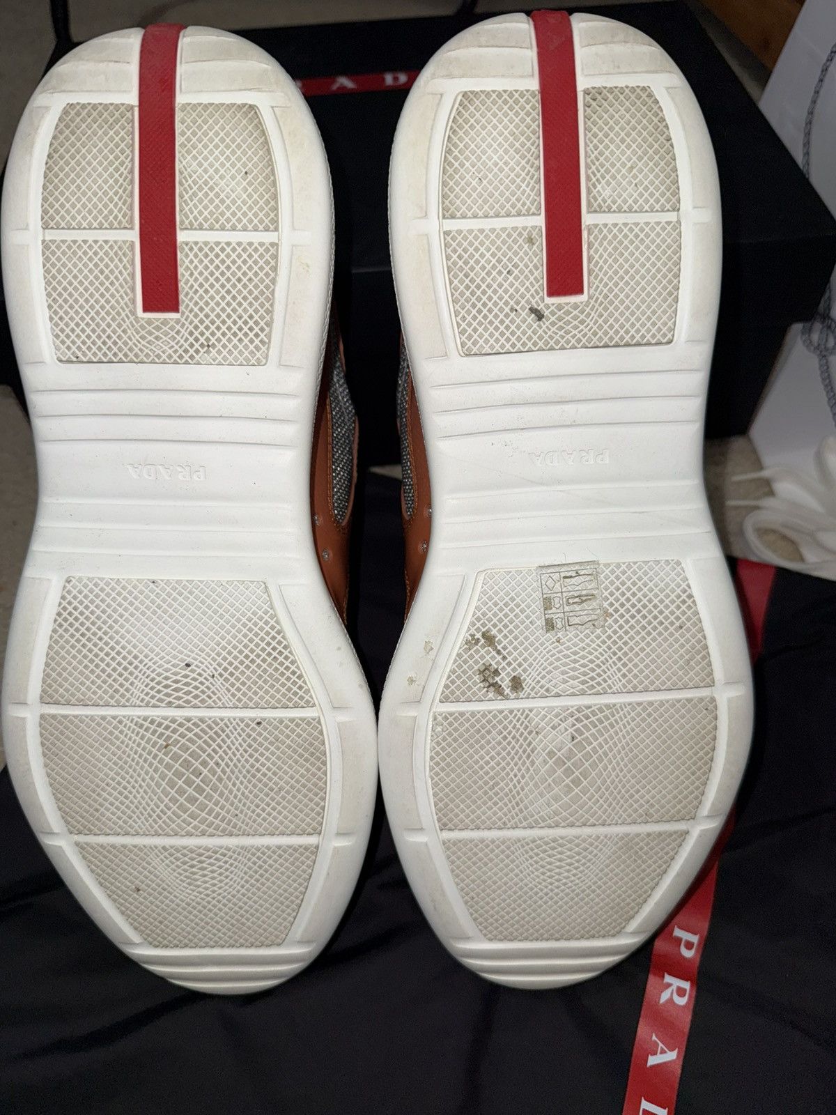 Prada Orange Prada American Cup Sneakers Size US 10 / EU 43 - 8 Thumbnail