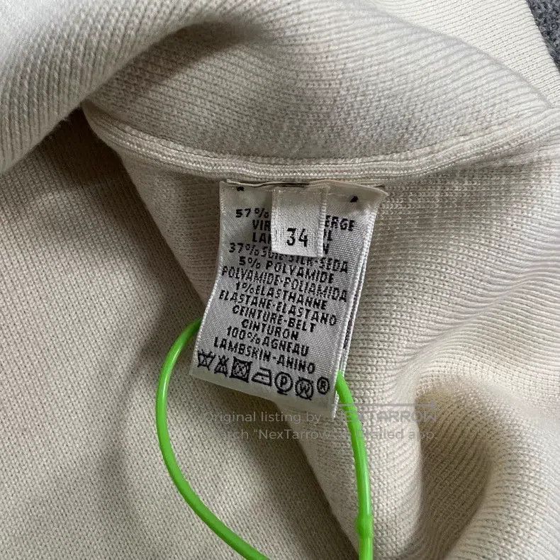 Hermes Hermes Oatmeal knit collarless coat Size XXS / US 00 / IT 34 - 6 Thumbnail