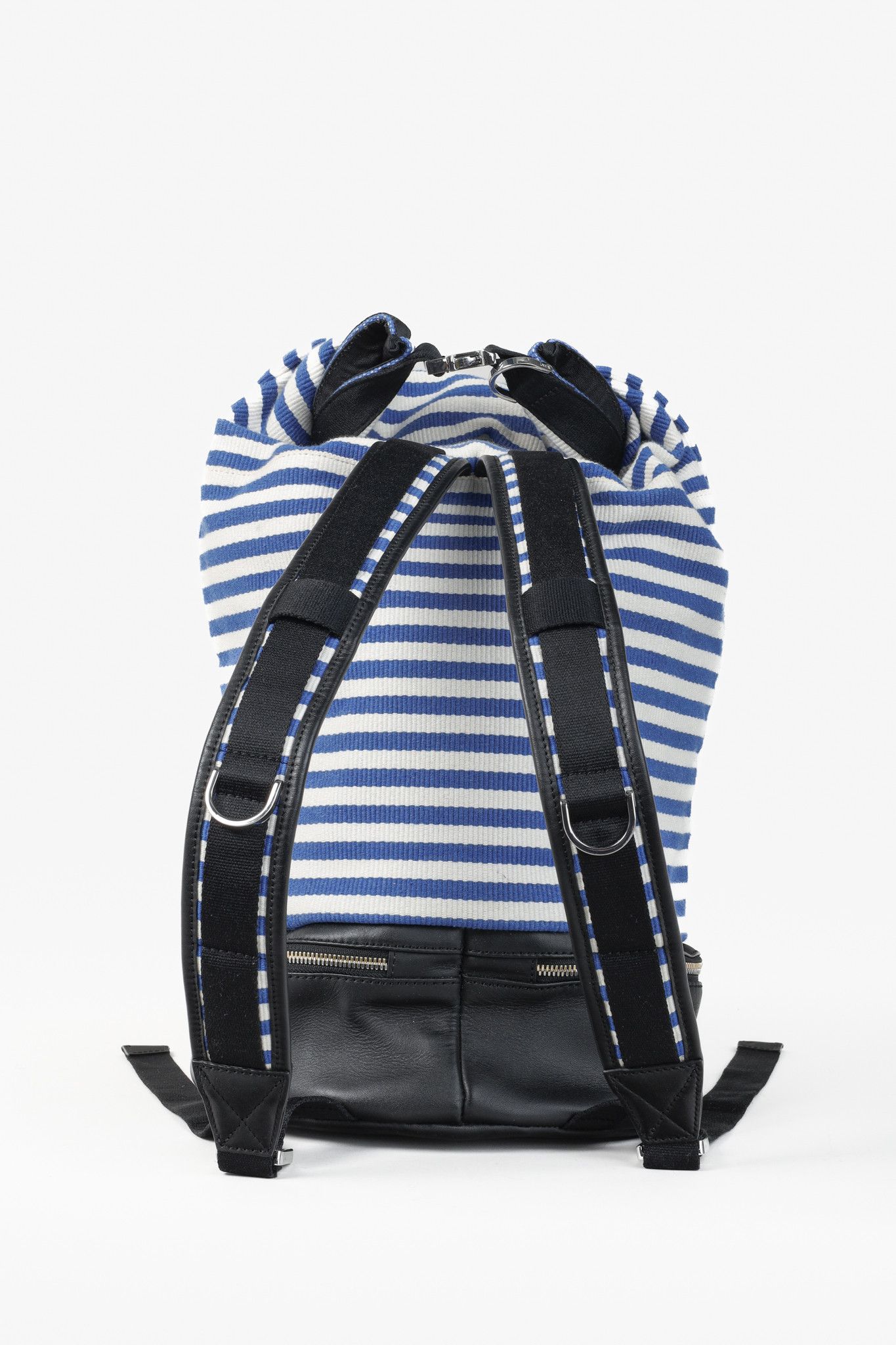 WANT Les Essentiels Want Les Essentiels Blue and White Striped Backpack Size ONE SIZE - 4 Thumbnail