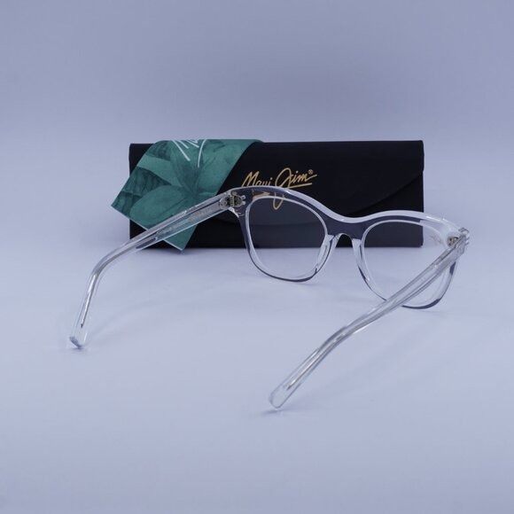 Maui Jim Maui Jim MJO2302 05 Eyeglasses Transparent 49mm Square Frame Size ONE SIZE - 9 Thumbnail