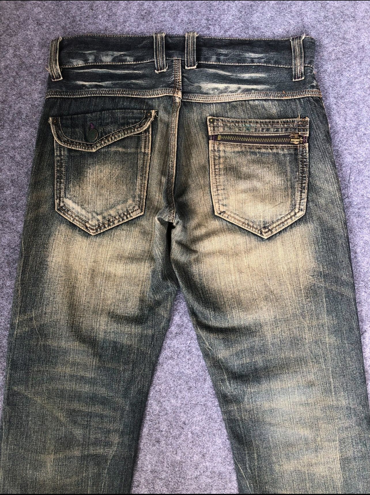 Japanese Brand Rare🔥Japanese Root Three Seditionaries Distressed Jeans Size US 34 / EU 50 - 5 Thumbnail
