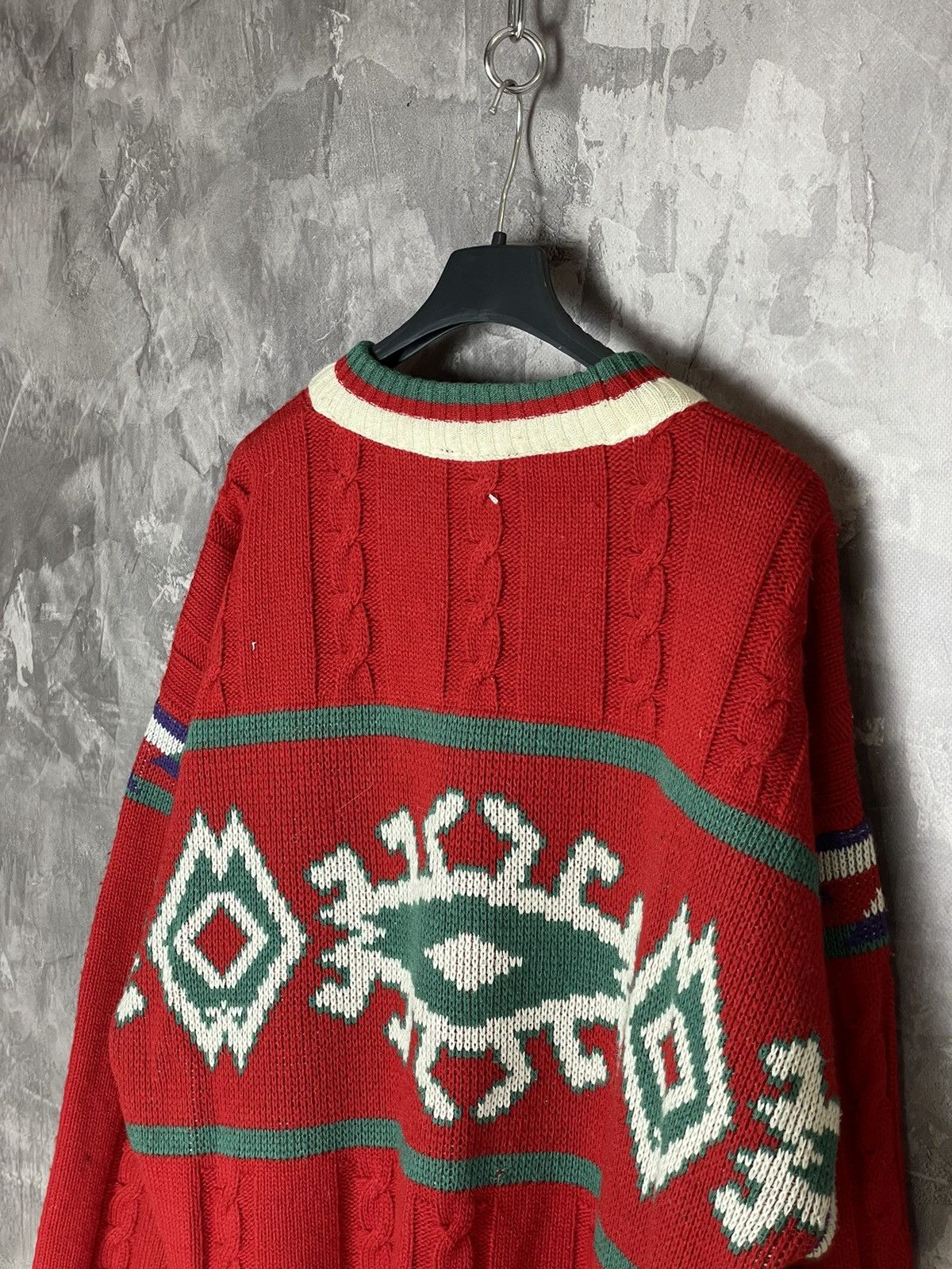 O'Neill × Vintage VINTAGE ONEILL KNIT SWEATER SPELLOUT VERY RARE Size US L / EU 52-54 / 3 - 11 Thumbnail