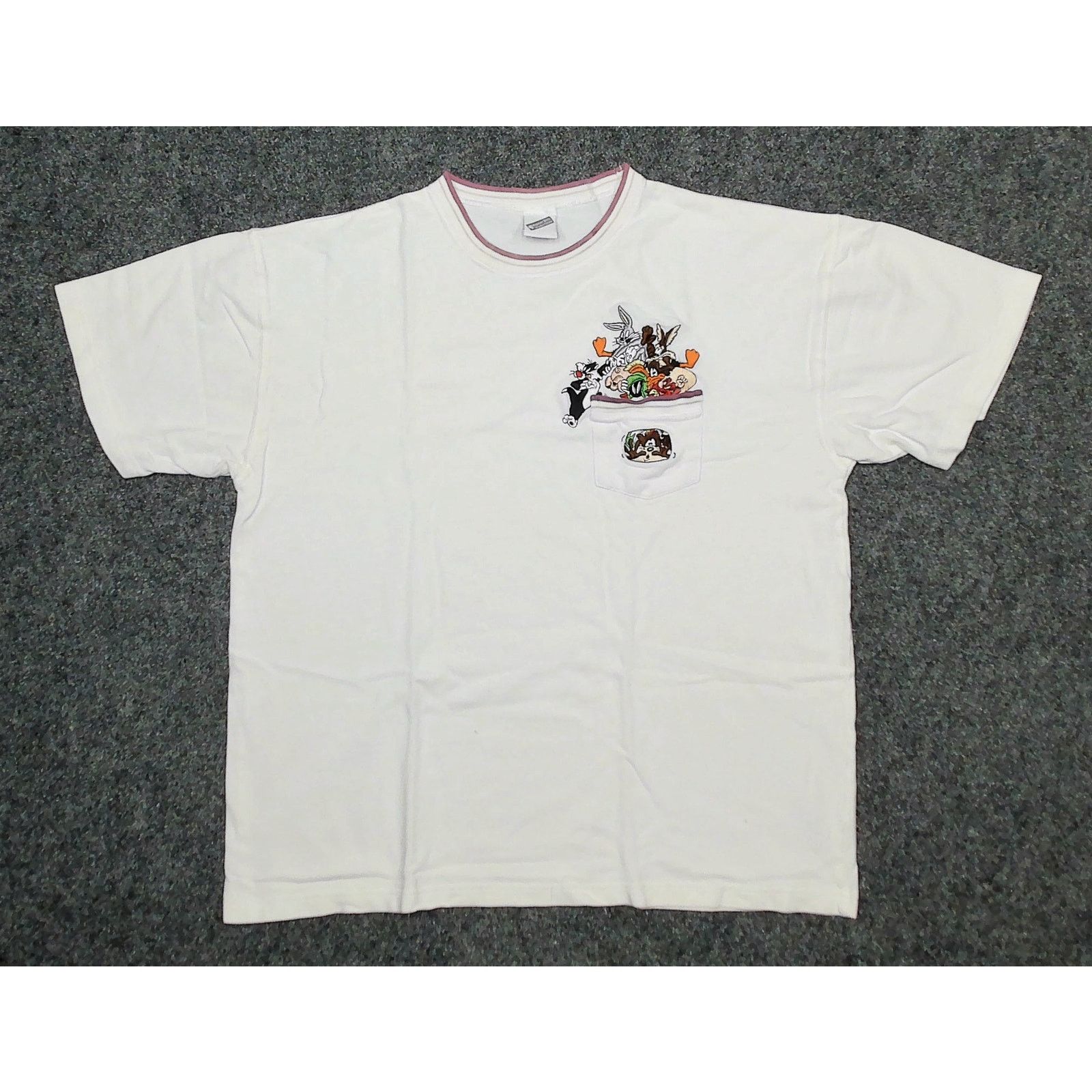 Warner Bros Warner Bros VTG Looney Tunes Embroidered Pique Pocket Tee XL Size US XL / EU 56 / 4 - 3 Thumbnail