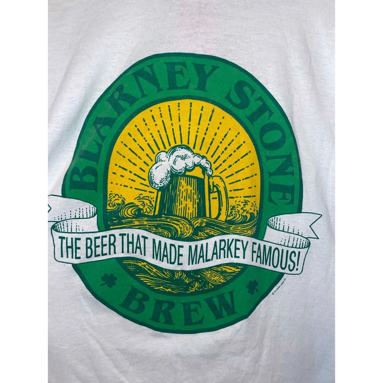 Vintage Vintage Beer Shirt Blarney Stone Brew Malarkey Famous Tee 80 Size US L / EU 52-54 / 3 - 2 Thumbnail