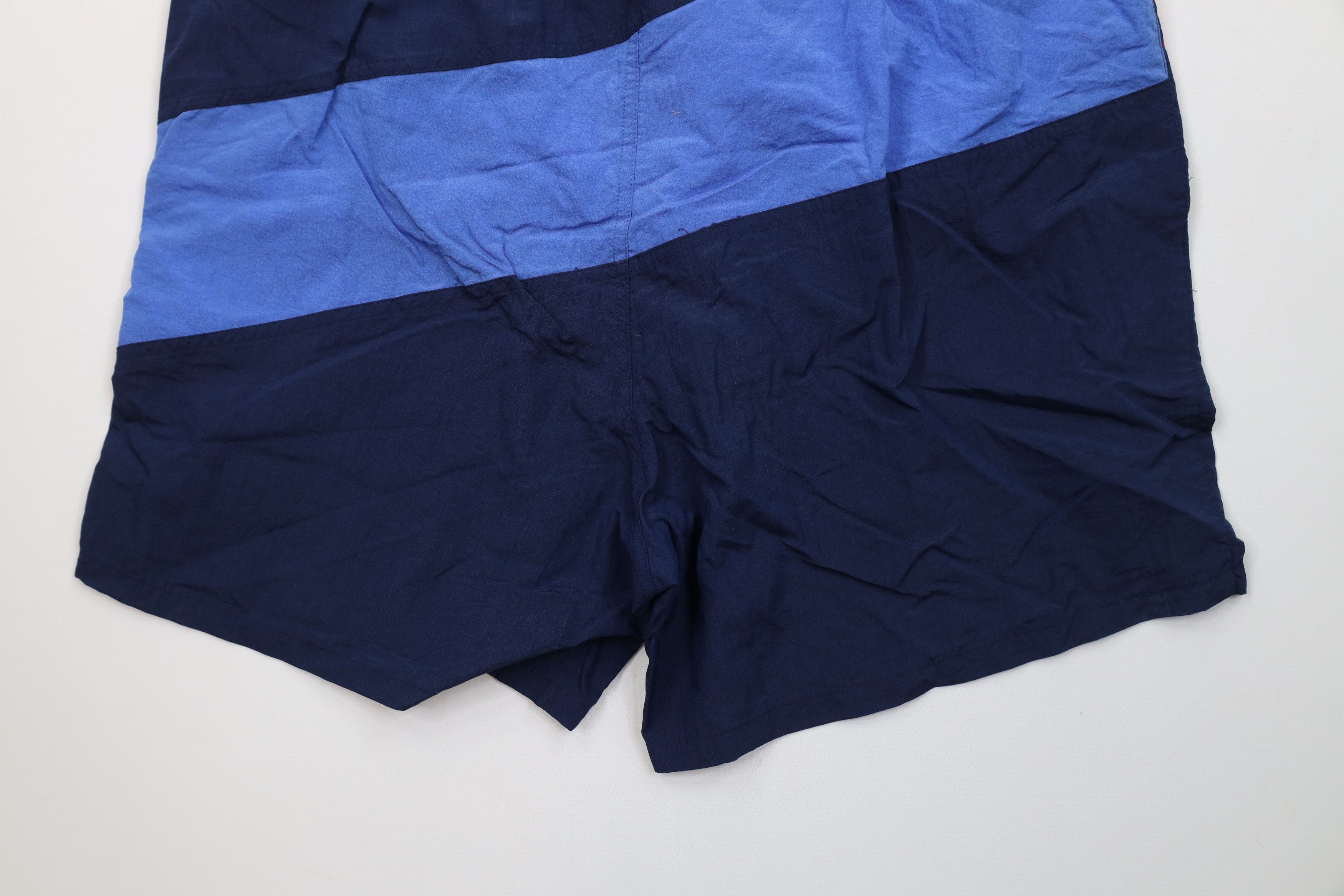 Vintage Vintage 90s Streetwear Block Lined Shorts Swim Trunks Nylon Size US 36 / EU 52 - 11 Thumbnail