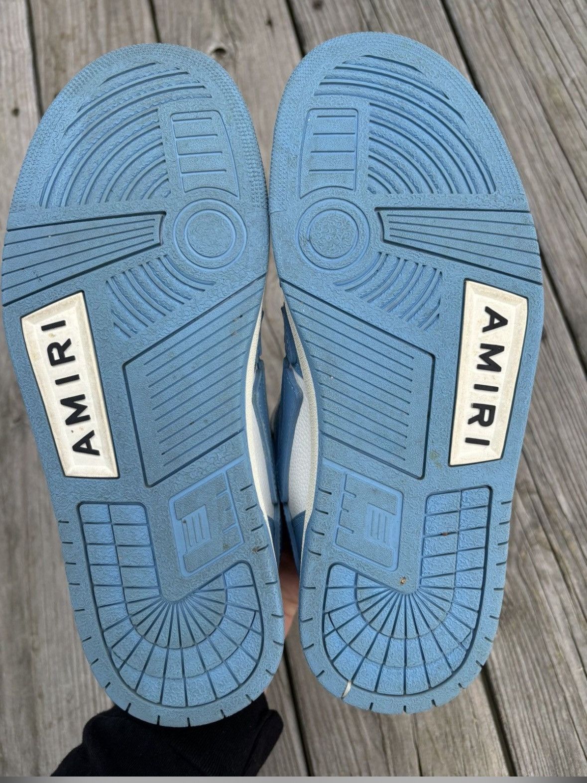 Amiri Amiri skelt high top powder blue/ white Size US 8 / EU 41 - 5 Thumbnail