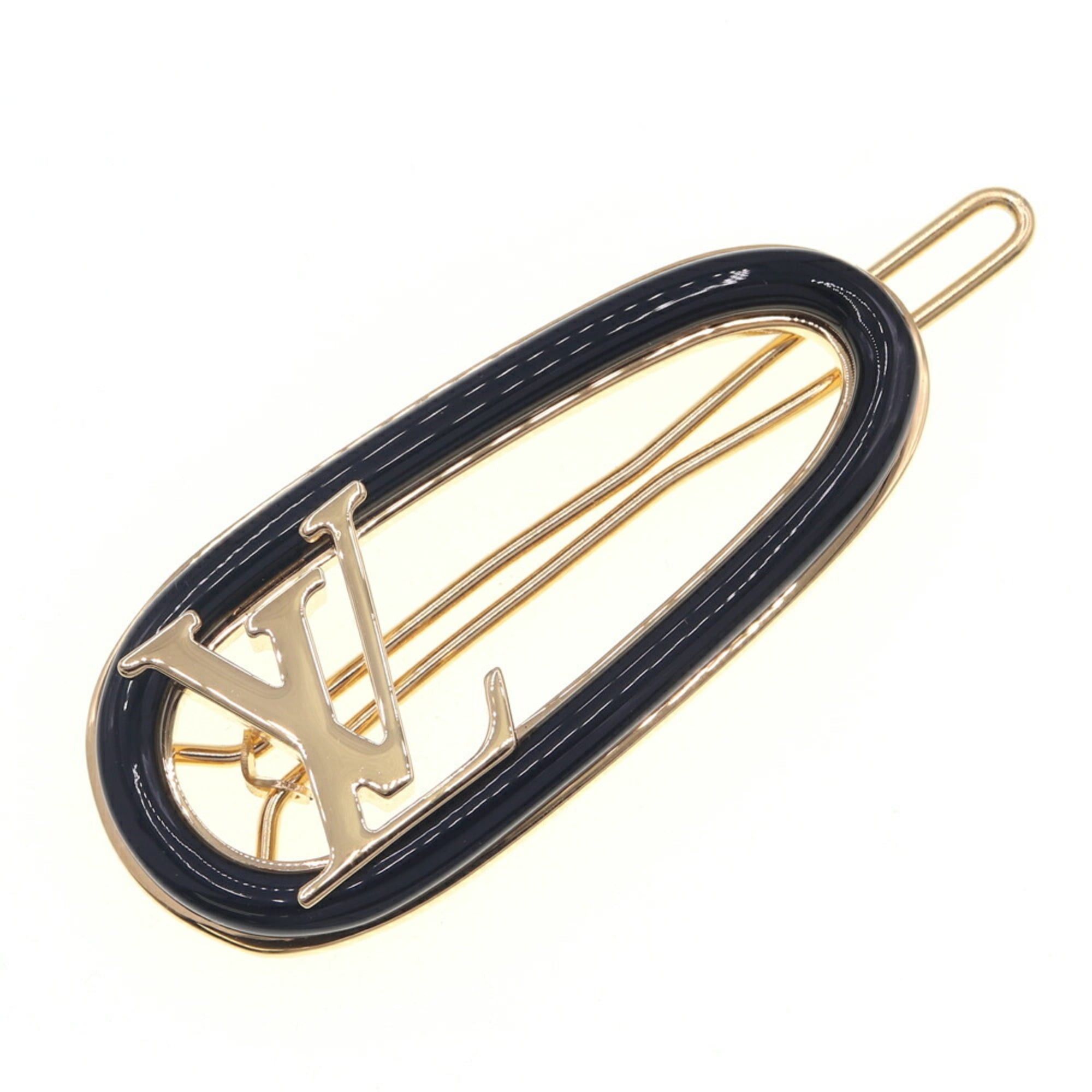 Louis Vuitton Barrette My LV Chain M02294 Gold and Black 