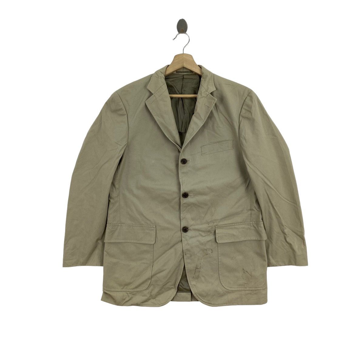 J. Press Vintage J.PRESS New York Plain Beige Blazer Coat Size US M / EU 48-50 / 2 - 1 Thumbnail