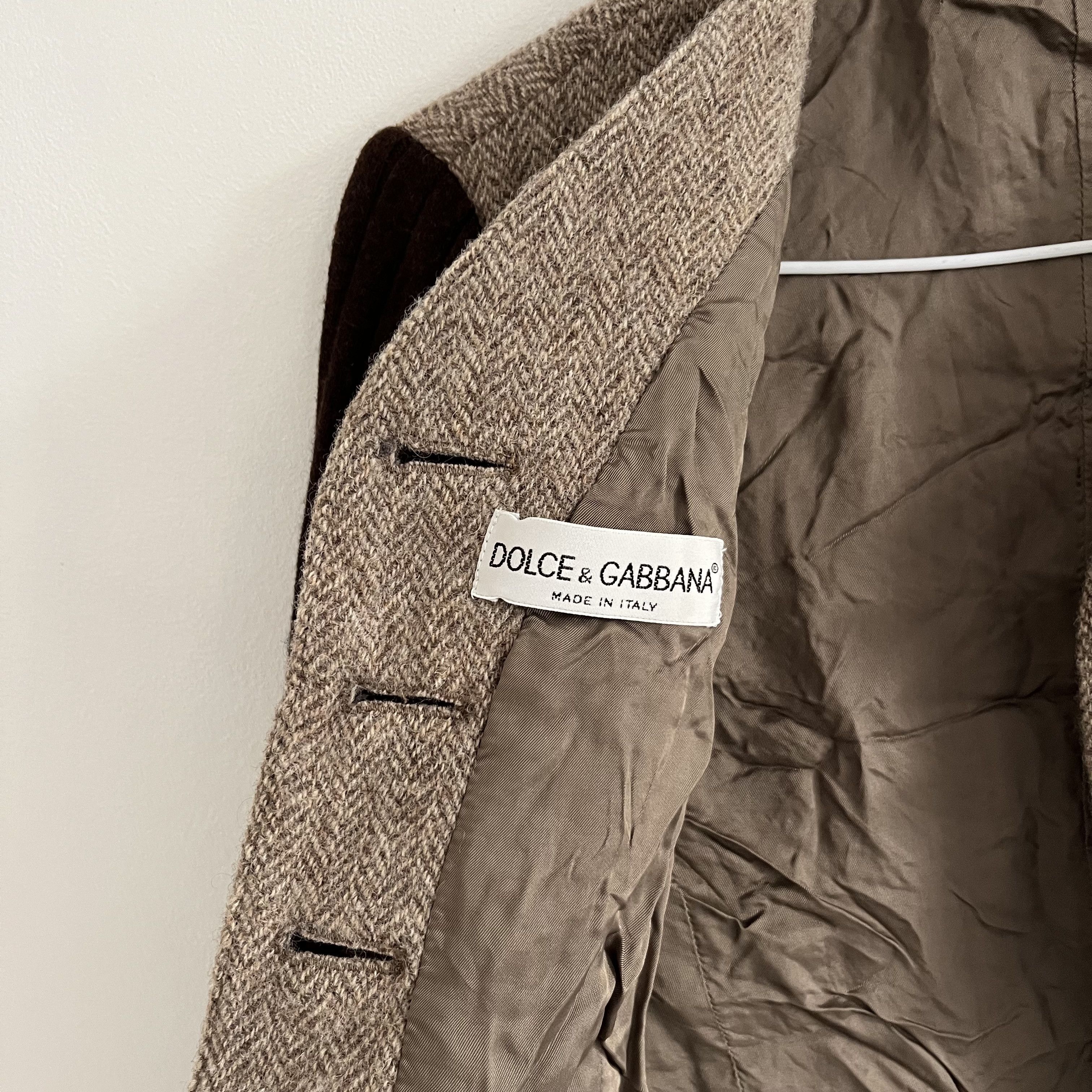 Vintage Dolce & Gabbana Runway Jacket Wool Sweater Sleeves