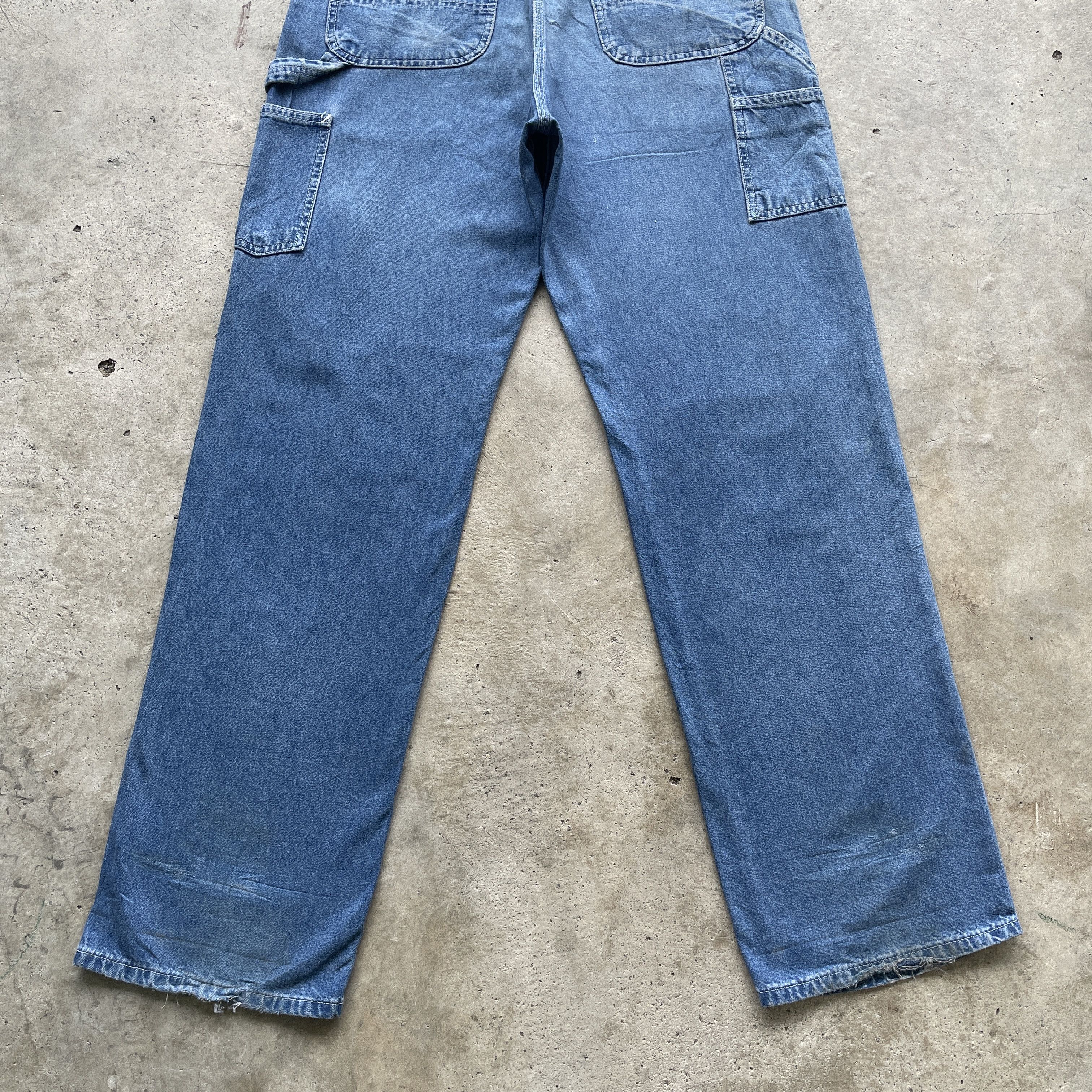 Carhartt W33 VINTAGE CARHARTT CARPENTER FADED RIPPED PANTS JEANS Size US 33 - 12 Thumbnail