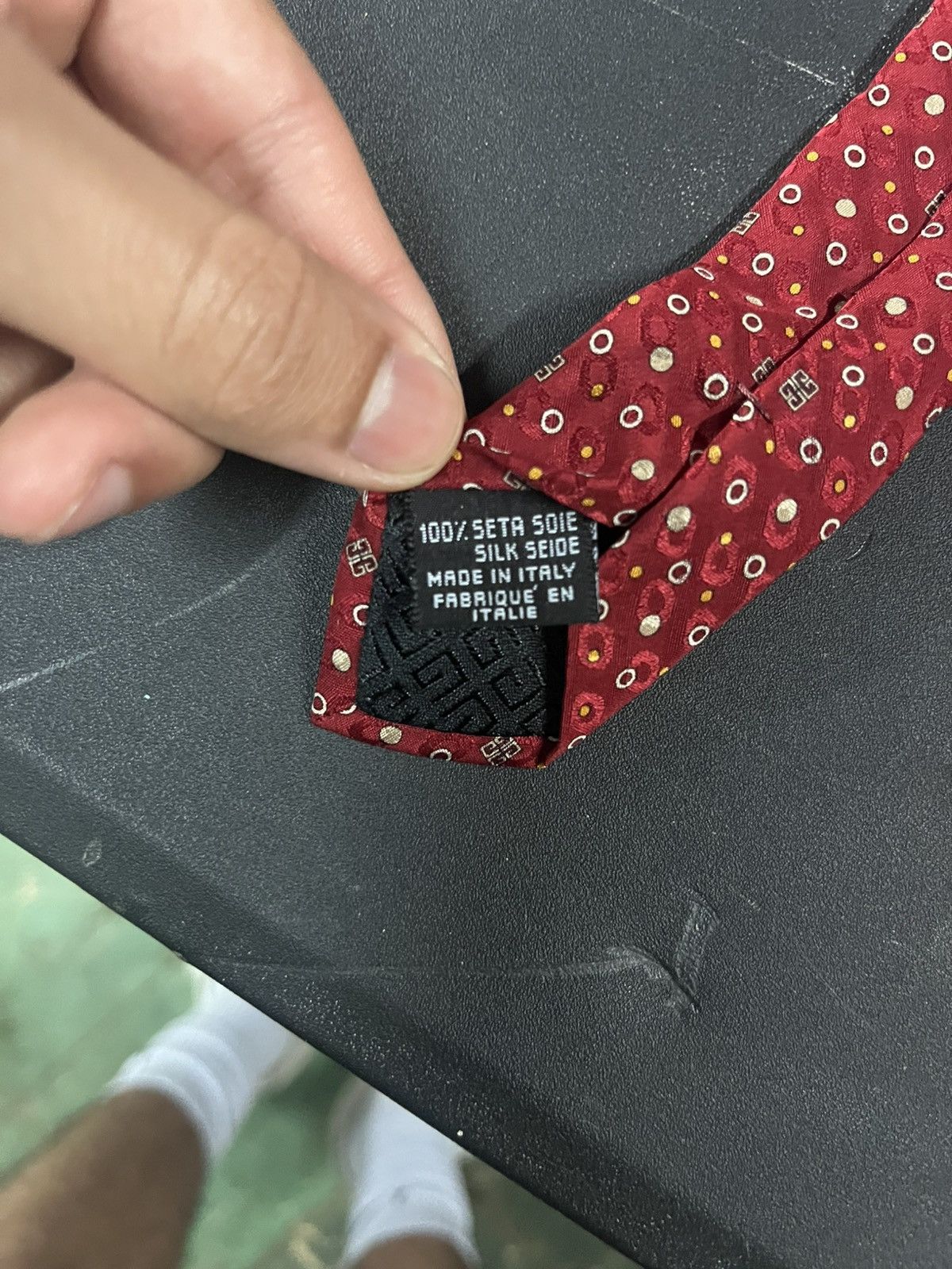 Givenchy Givenchy Paris Red Dotted Rare vintage neck tie Size ONE SIZE - 2 Thumbnail