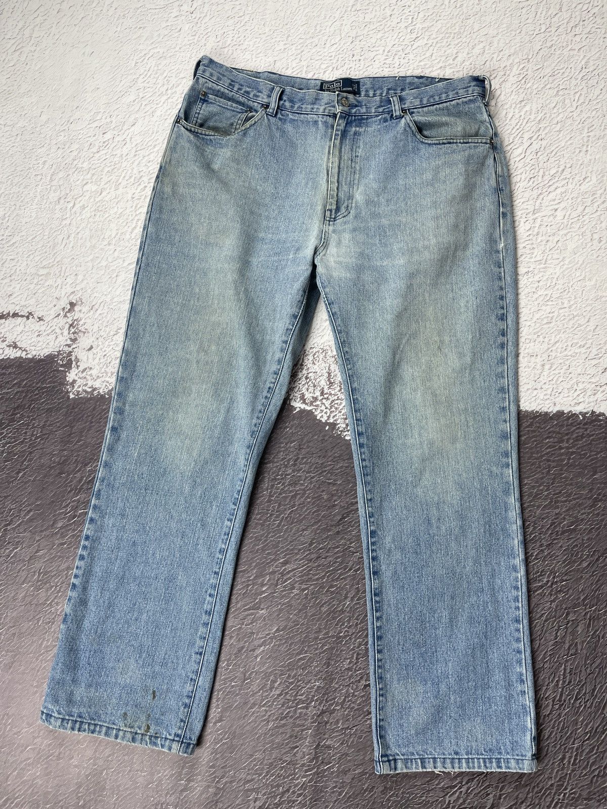 Polo Ralph Lauren Polo Ralph Lauren vintage blue faded distressed jeans denim Size US 36 / EU 52 - 2 Thumbnail