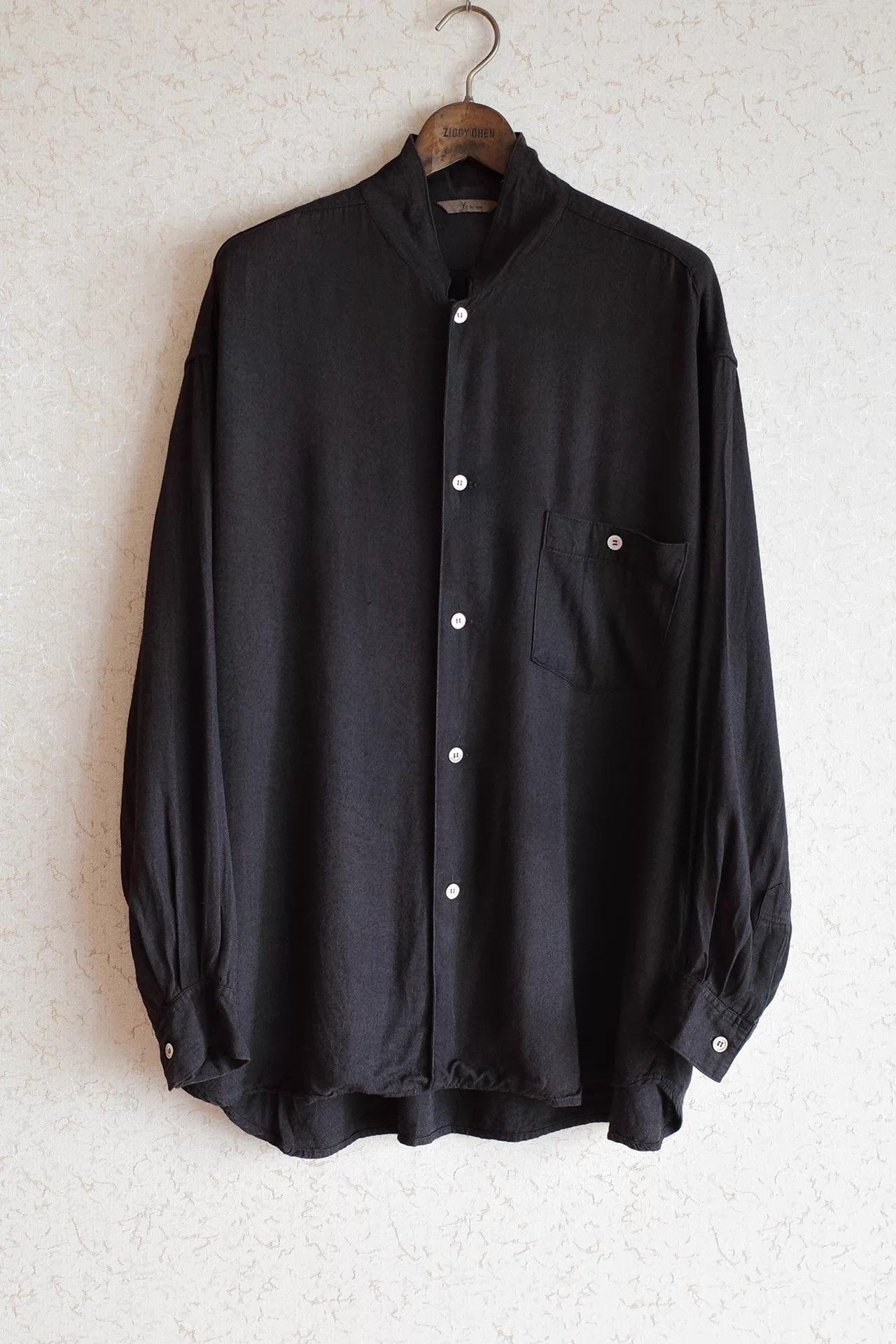 Y's for Men Y's for Men 70s Thick Stand-Up Collar Rayon Shirt Size US L / EU 52-54 / 3 - 1 Thumbnail